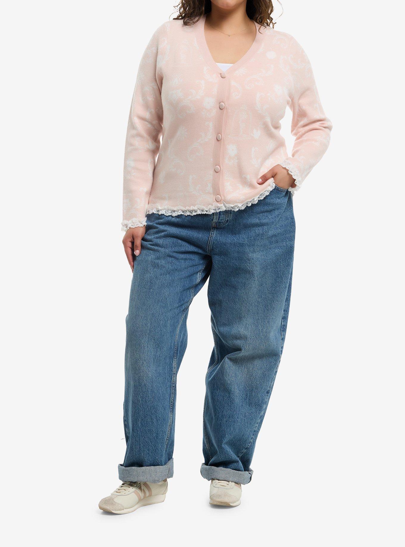 Her Universe Disney Princess Icons Lace Trim Cardigan Plus Size Her Universe Exclusive, , hi-res