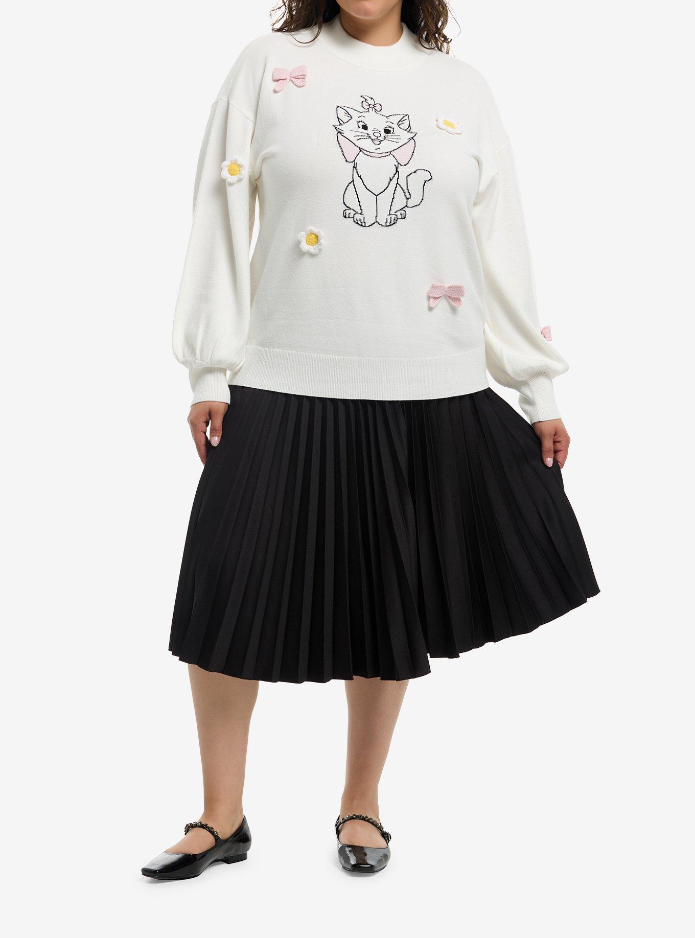 Her Universe Disney The Aristocats Marie 3D Icons Sweater Plus Size Her Universe Exclusive, , hi-res