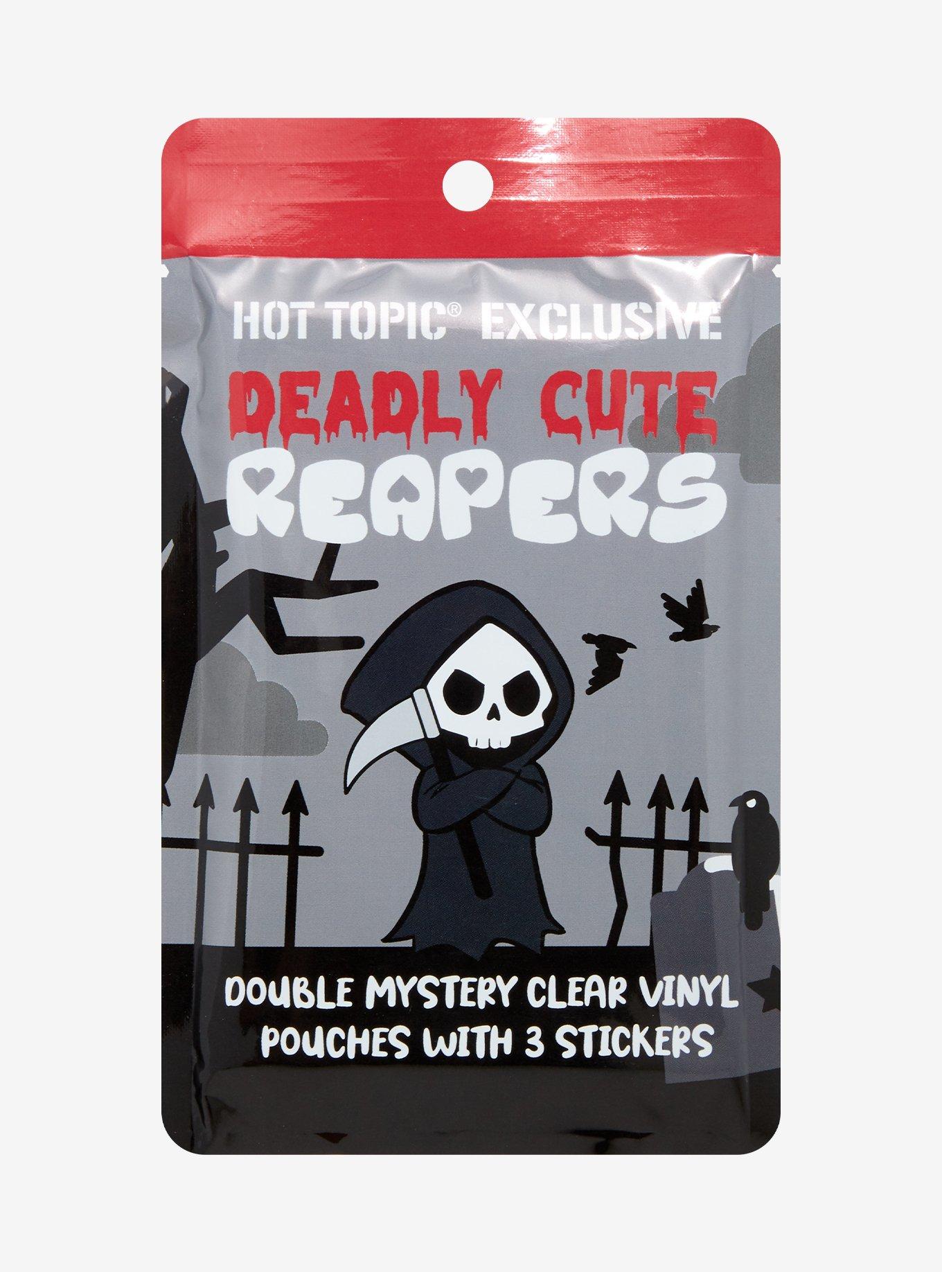 Deadly Cute Grim Reaper Blind Bag Coin Purse & Sticker Set Hot Topic Exclusive, , alternate