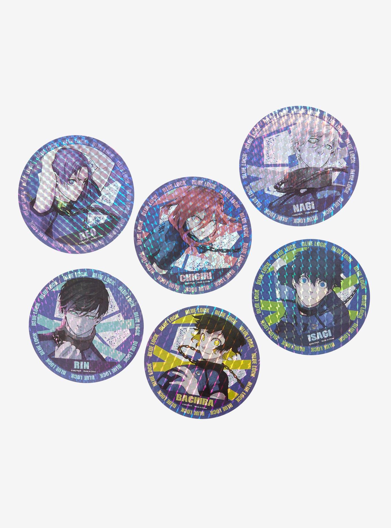Blue Lock Holographic Circle Sticker Set, , hi-res