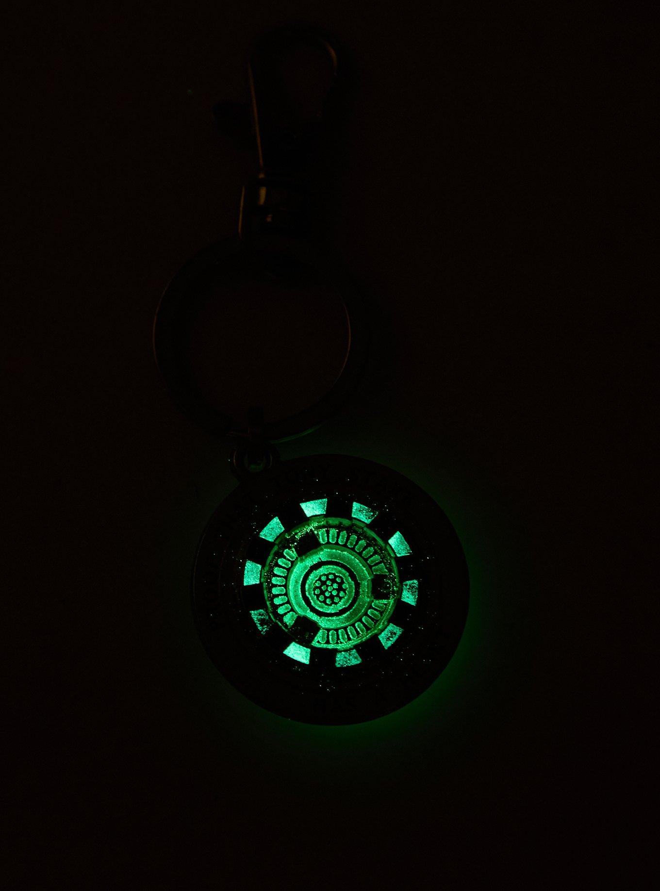 Marvel The Infinity Saga Arc Reactor Glow-In-The-Dark Key Chain, , alternate