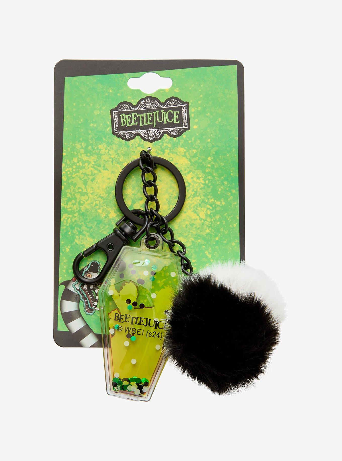 Beetlejuice Duo Pom Liquid Key Chain, , hi-res
