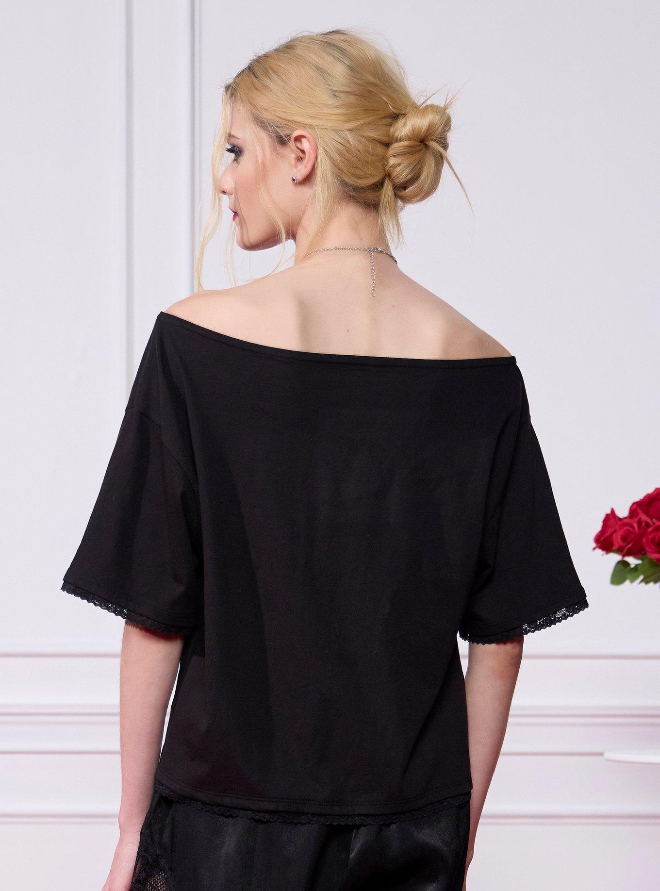 "Wuthering Heights" Silhouettes Off-Shoulder T-Shirt, MULTI, alternate - view 3