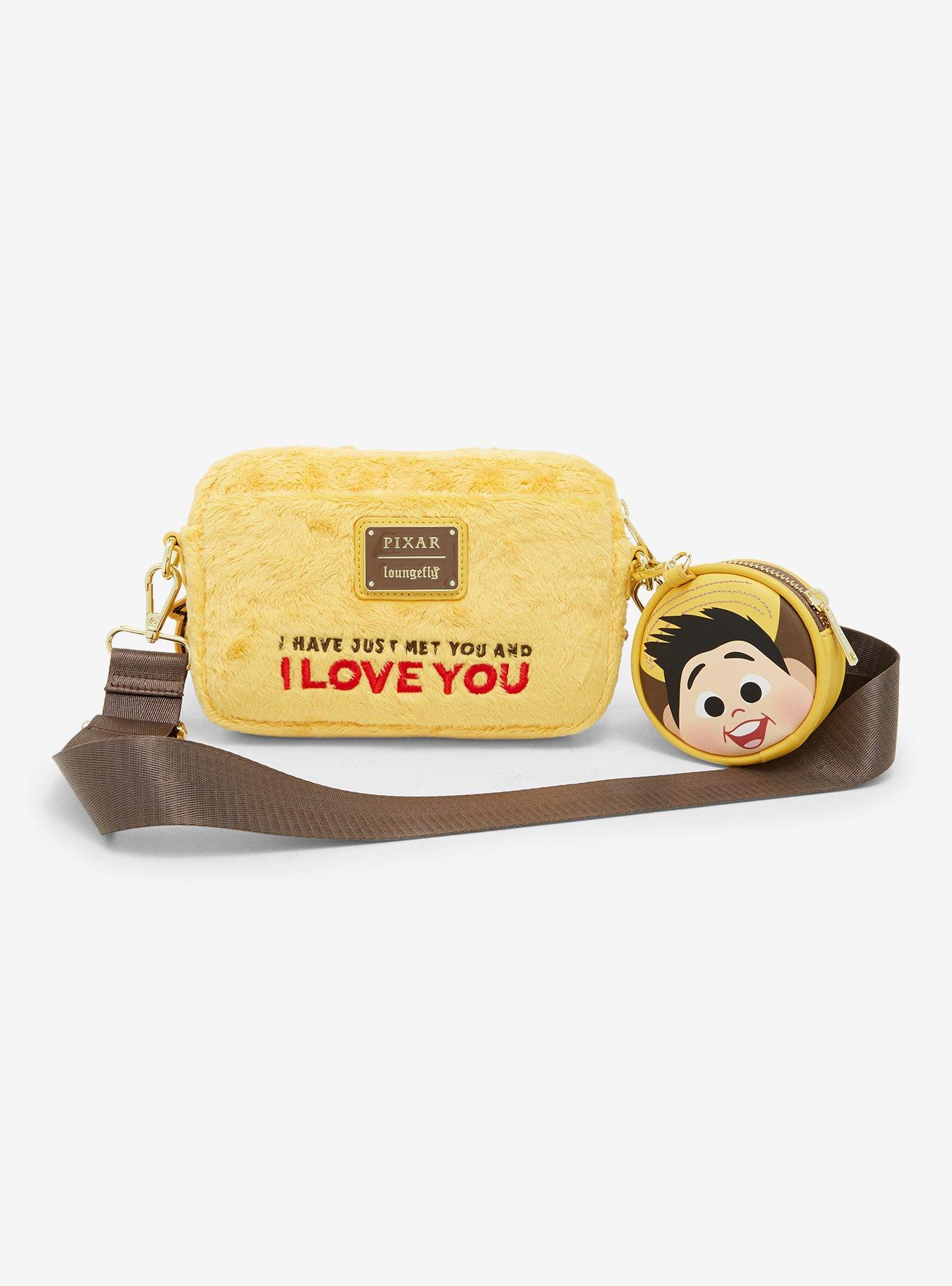Loungefly Disney Pixar Up Dug Fuzzy Sling Bag With Coin Purse, , alternate