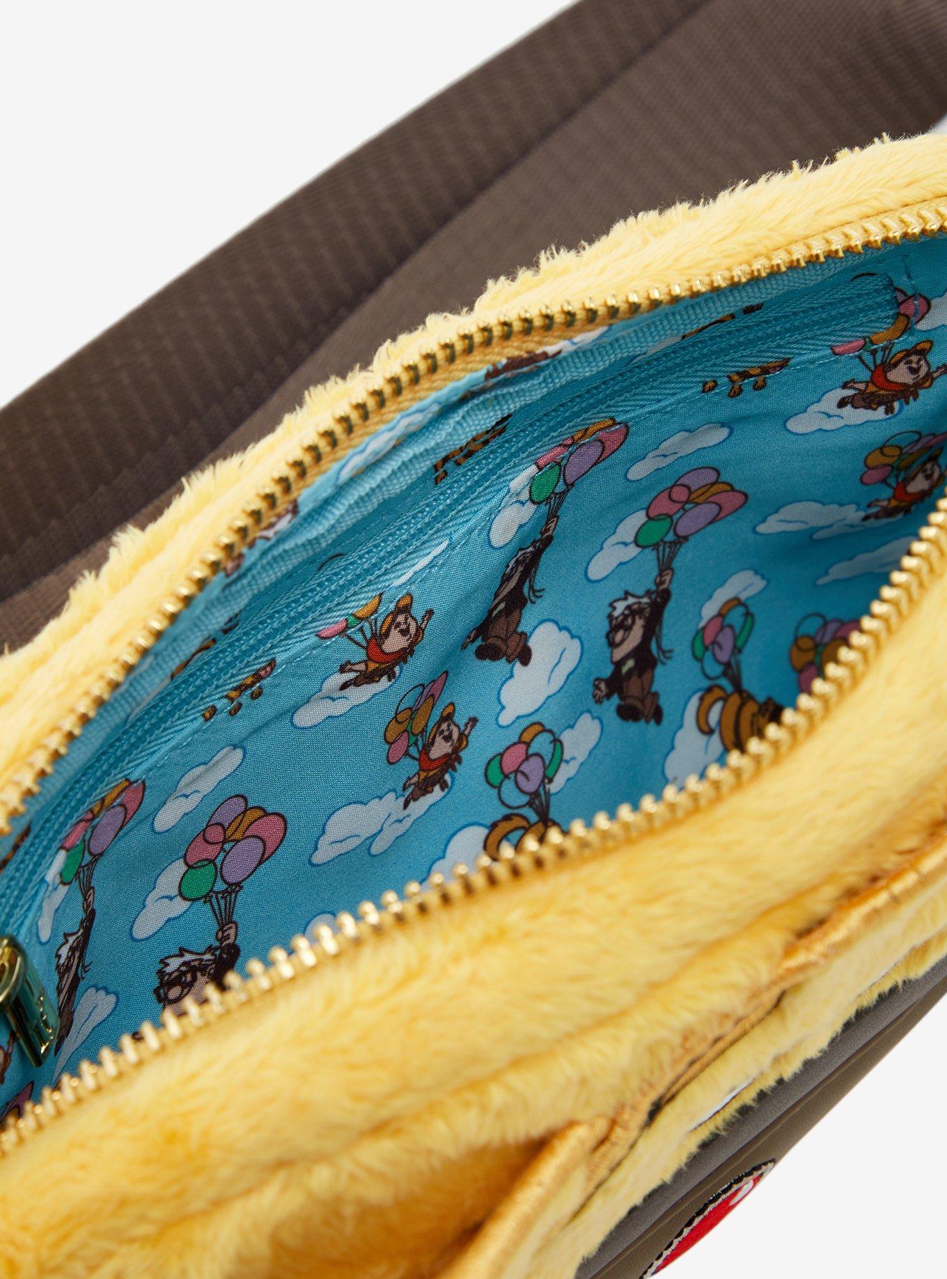 Loungefly Disney Pixar Up Dug Fuzzy Sling Bag With Coin Purse, , alternate