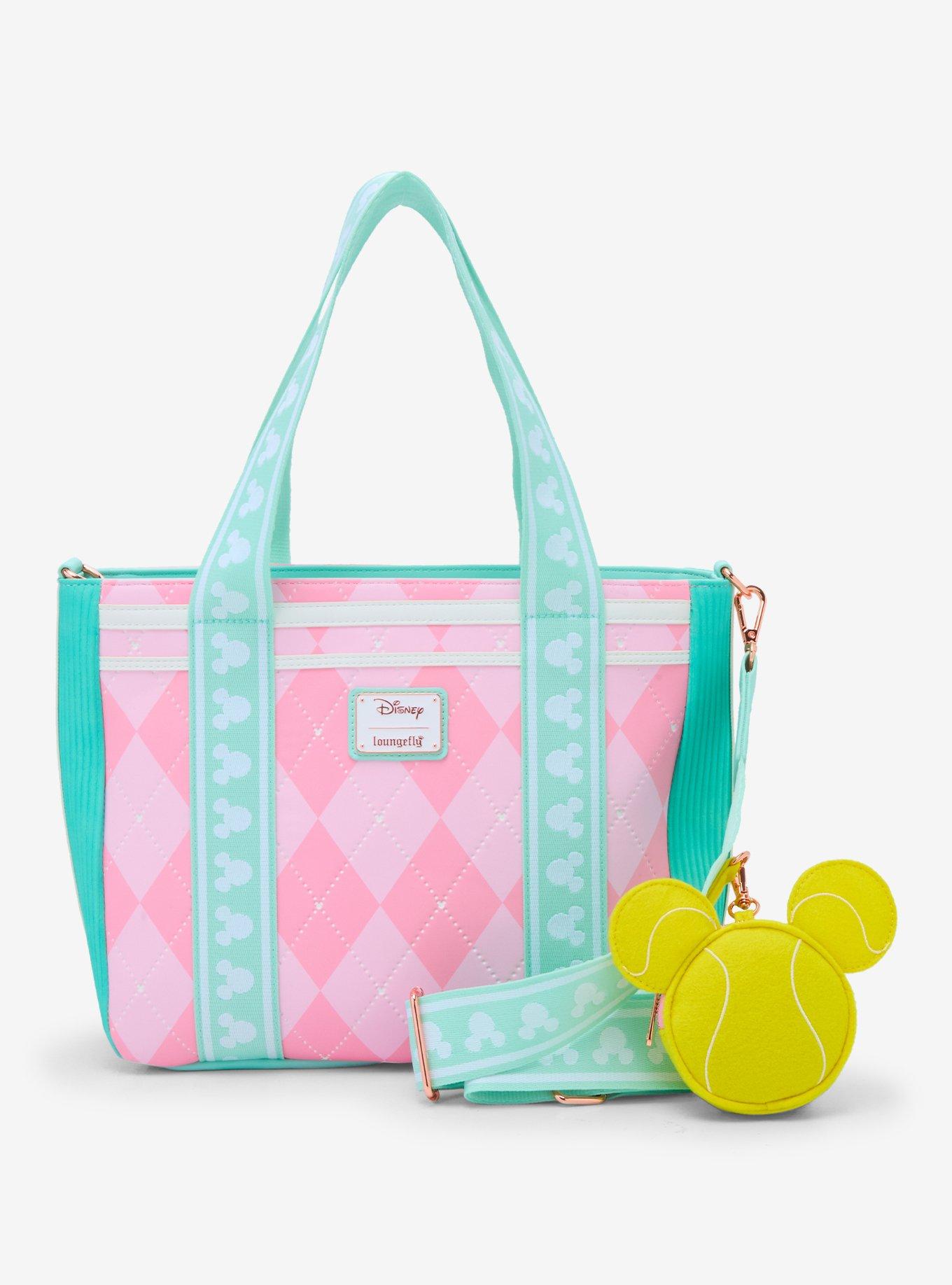 Loungefly Disney Mickey Mouse Pastel Tennis Tote Bag, , alternate