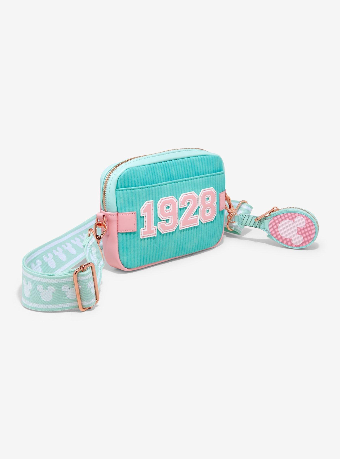 Loungefly Disney Mickey Mouse Pastel Tennis Sling Bag With Coin Purse, , hi-res