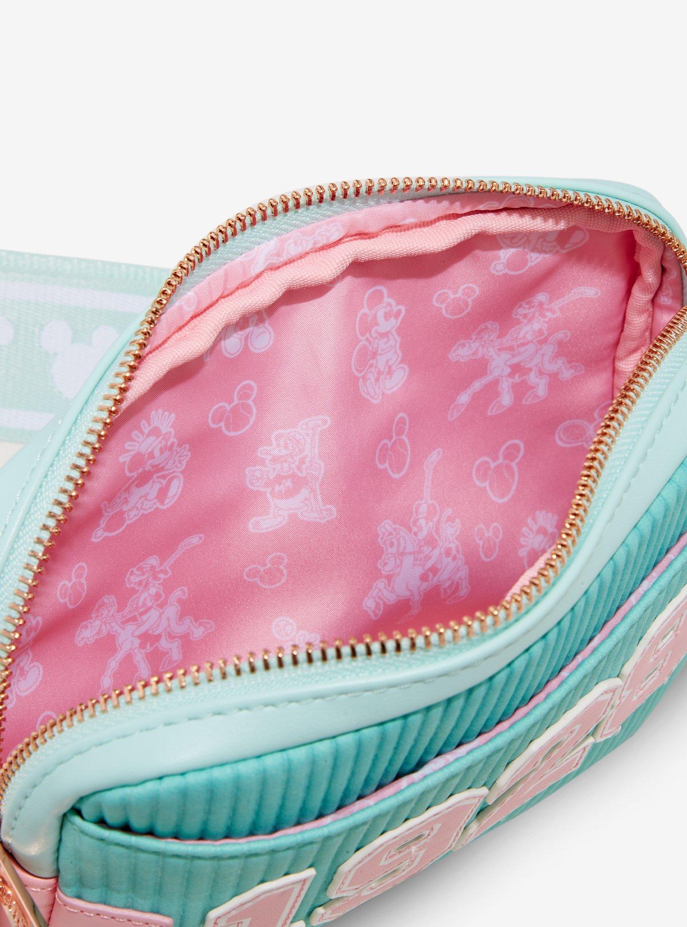 Loungefly Disney Mickey Mouse Pastel Tennis Sling Bag With Coin Purse, , alternate