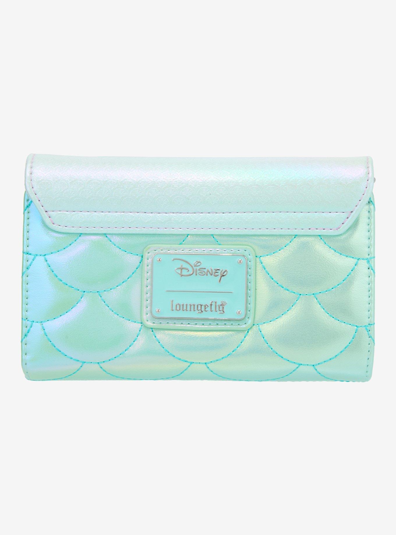 Loungefly Disney The Little Mermaid Iridescent Shell Wallet, , alternate