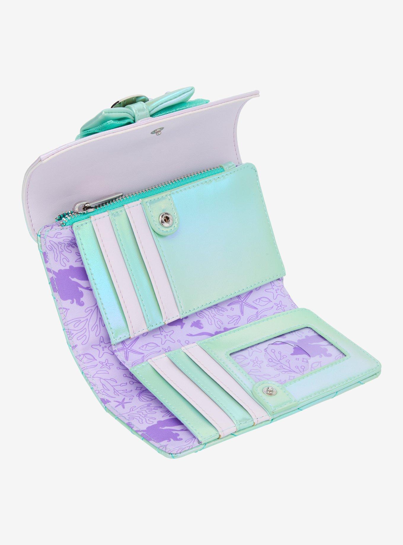 Loungefly Disney The Little Mermaid Iridescent Shell Wallet, , alternate