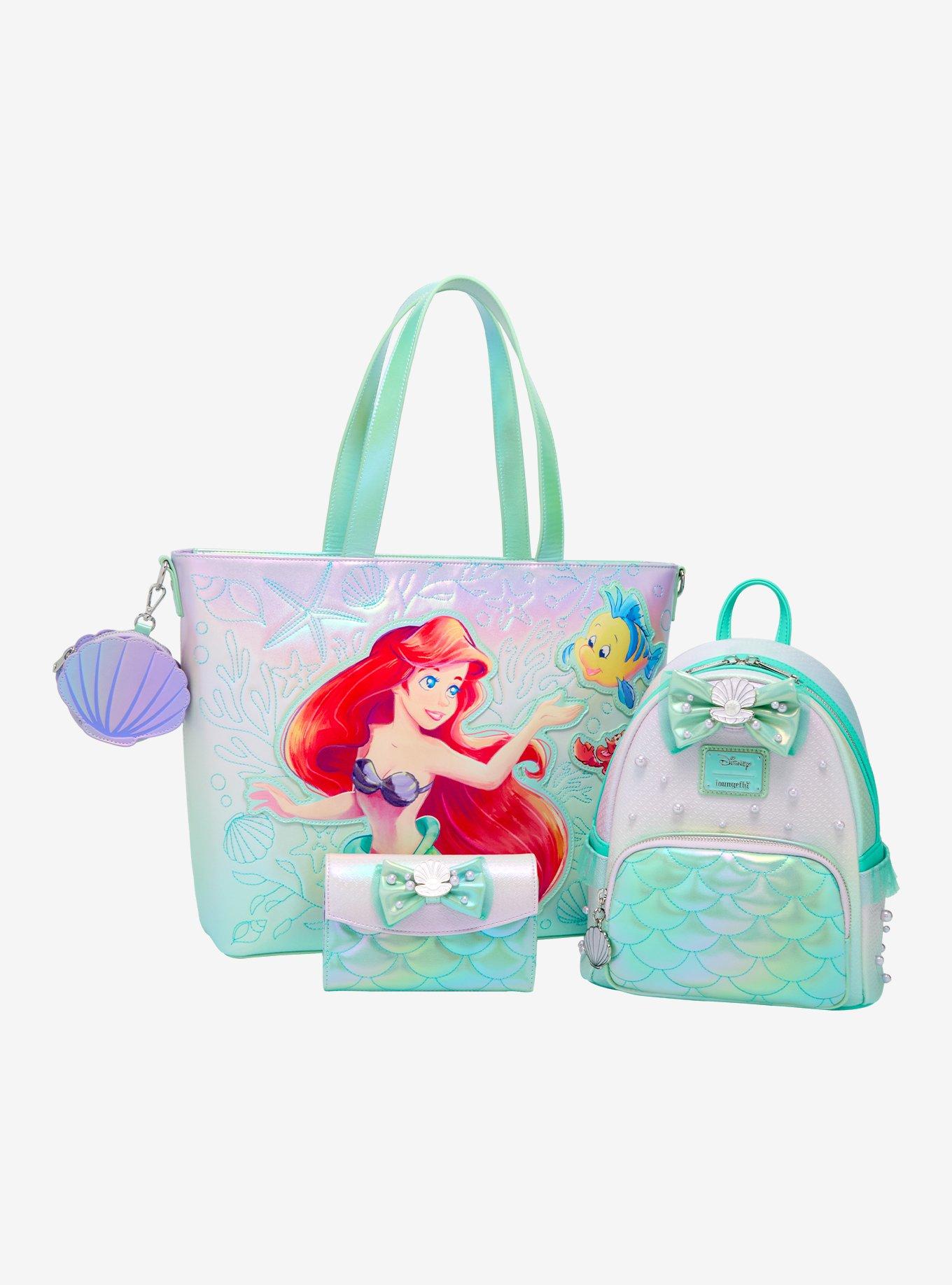 Loungefly Disney The Little Mermaid Iridescent Shell Wallet, , alternate