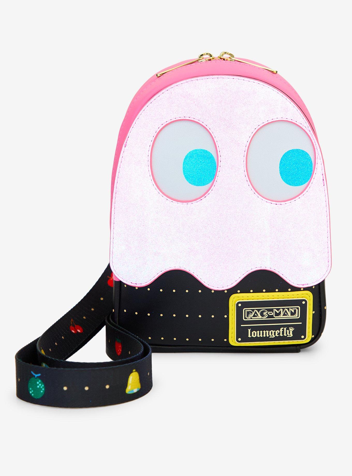 Loungefly Pac-Man Ghost Glow-In-The-Dark Sling Bag, , hi-res