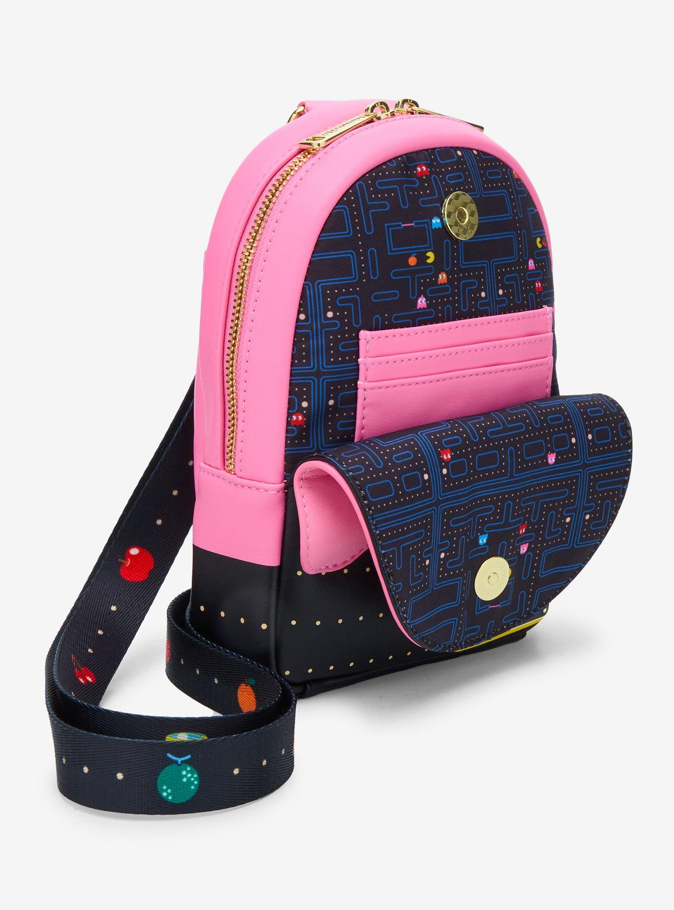Loungefly Pac-Man Ghost Glow-In-The-Dark Sling Bag, , alternate
