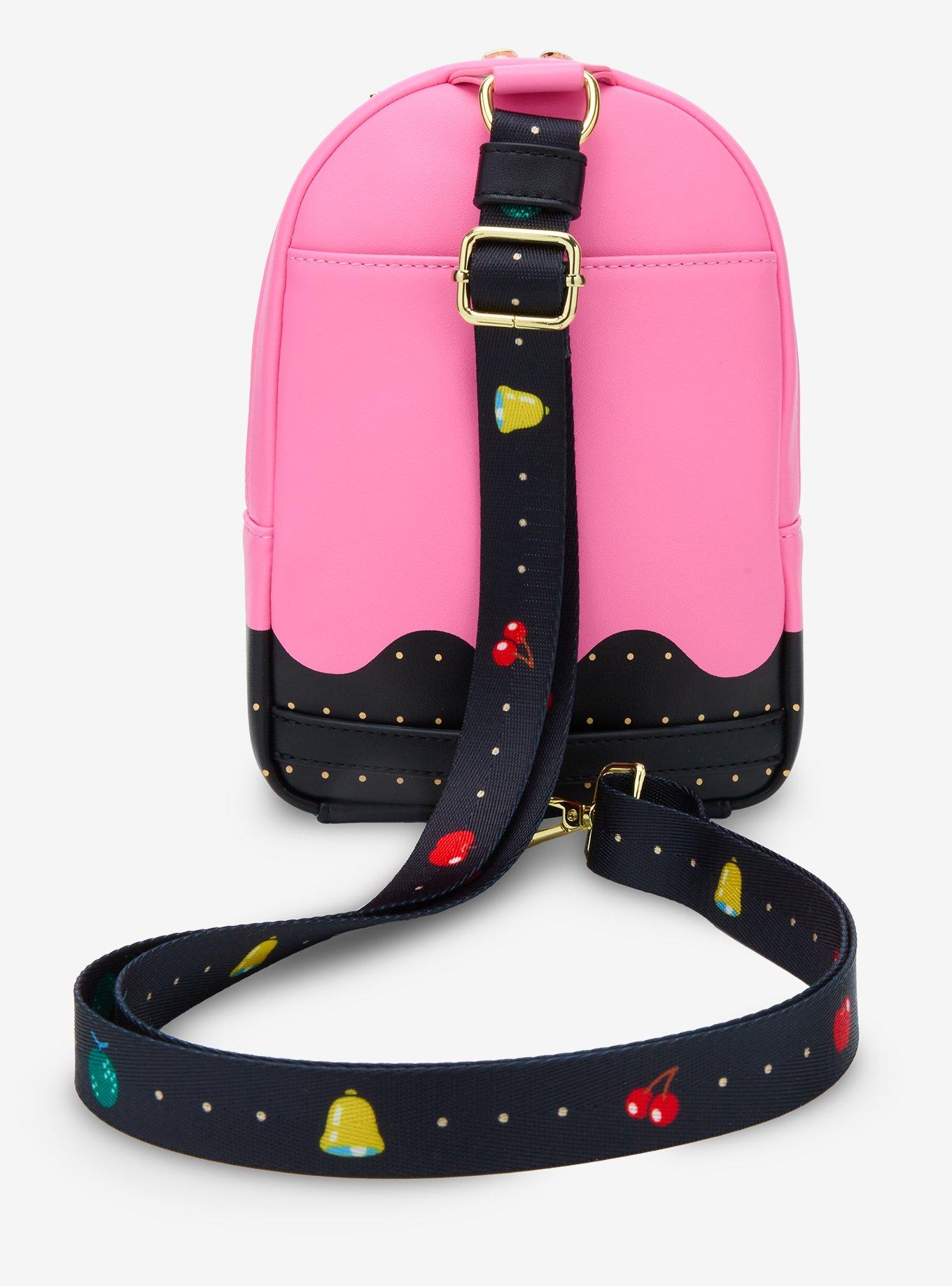 Loungefly Pac-Man Ghost Glow-In-The-Dark Sling Bag, , alternate