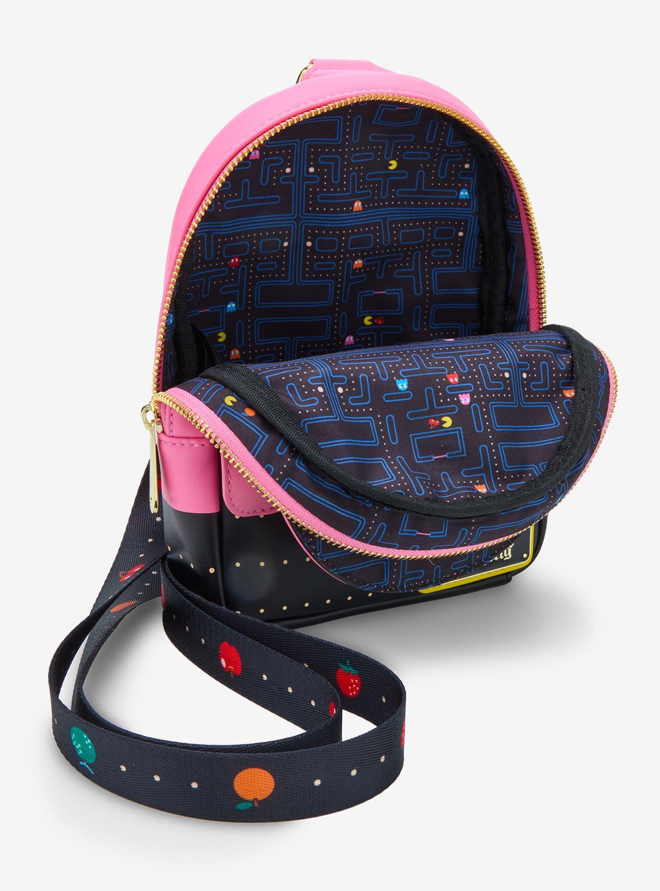 Loungefly Pac-Man Ghost Glow-In-The-Dark Sling Bag, , alternate
