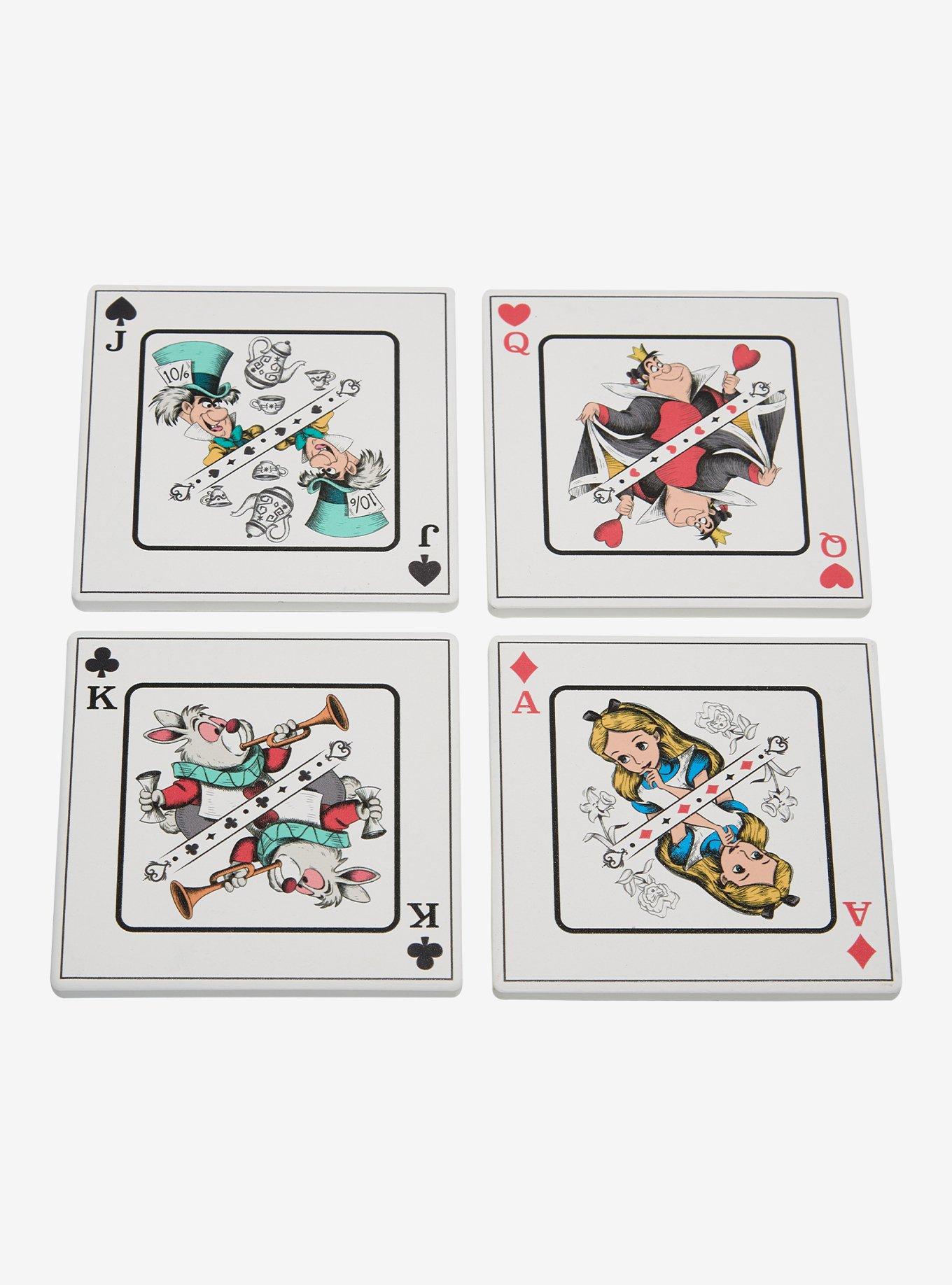 Disney Alice in Wonderland Playing Card Coaster Set &mdash; BoxLunch Exclusive, , hi-res