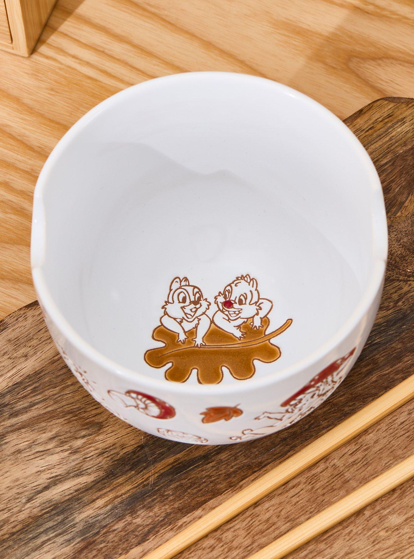 Disney Chip & Dale Mushrooms Ramen Bowl with Chopsticks - BoxLunch Exclusive, , alternate - view 3