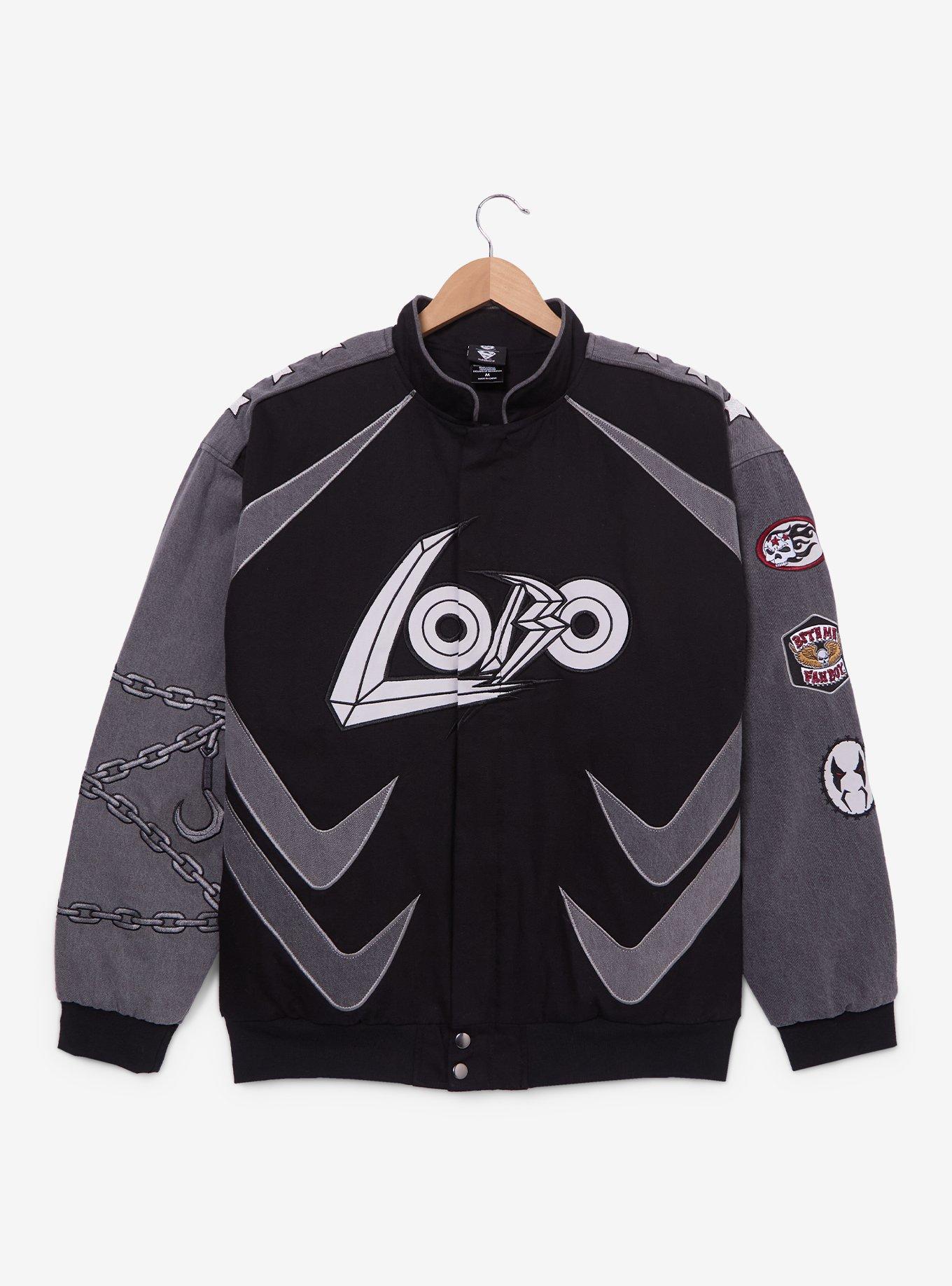 DC Comics Supergirl Lobo Moto Jacket &mdash; BoxLunch Exclusive, BLACK, alternate
