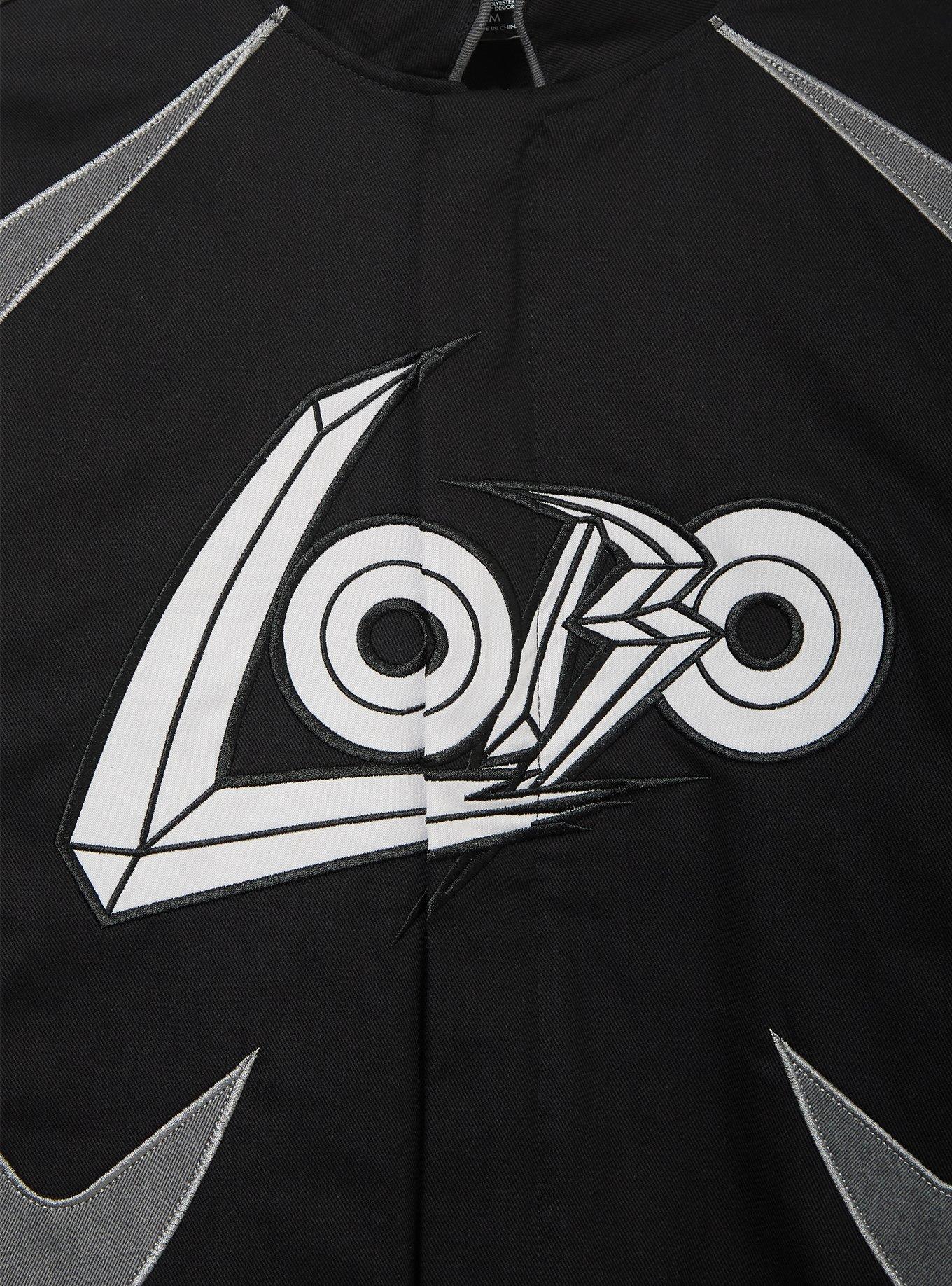 DC Comics Supergirl Lobo Moto Jacket &mdash; BoxLunch Exclusive, BLACK, alternate
