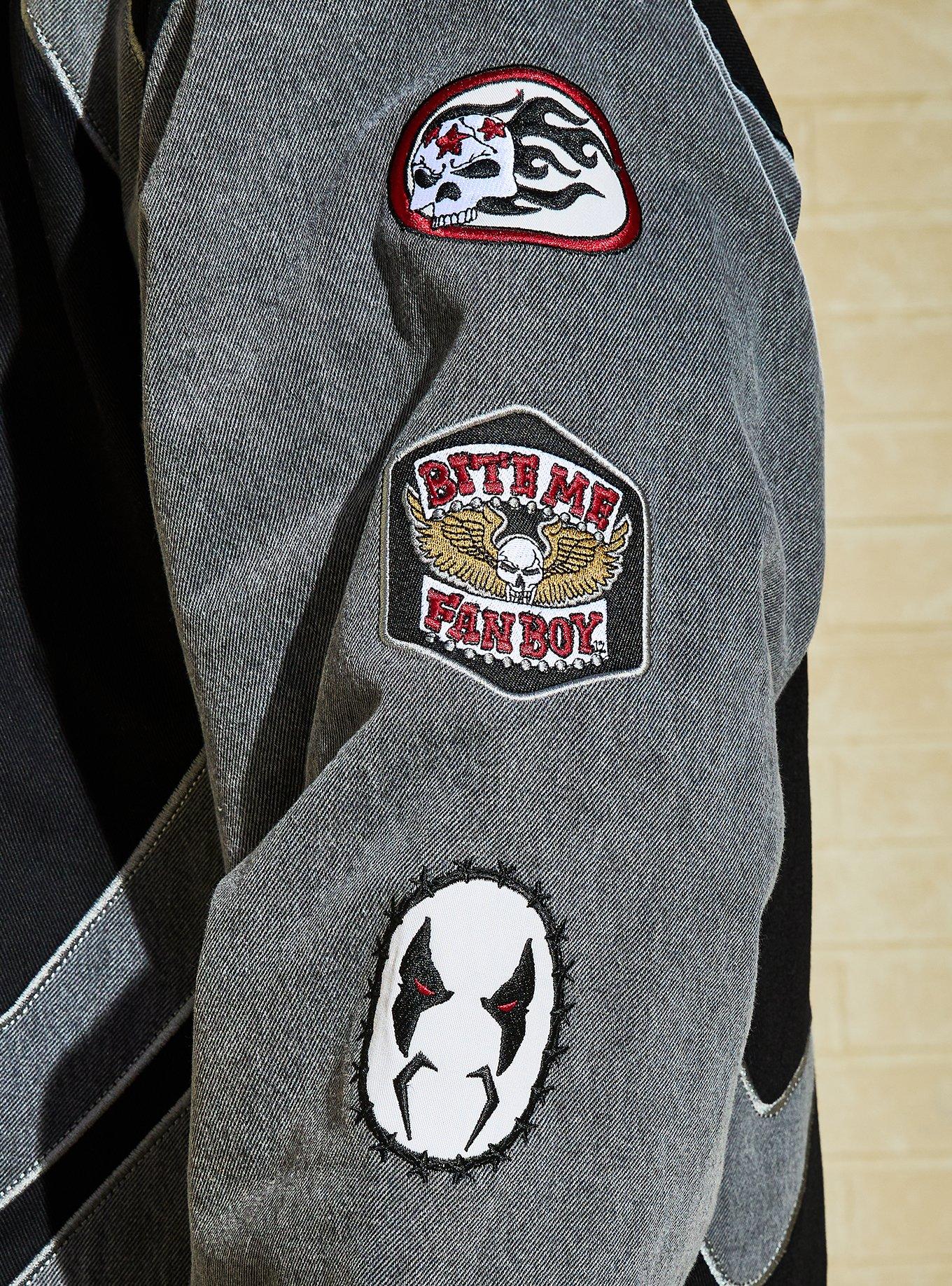DC Comics Supergirl Lobo Moto Jacket &mdash; BoxLunch Exclusive, BLACK, alternate