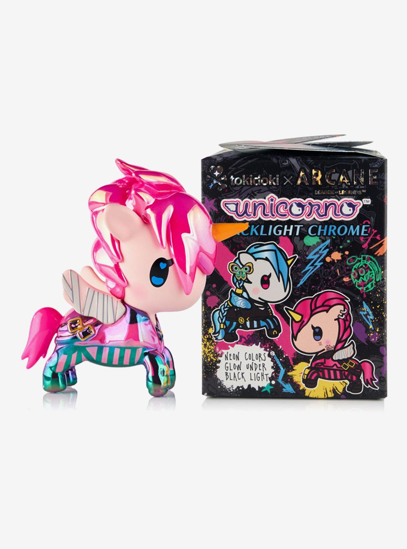 Tokidoki X Arcane Unicorno Black Light Chrome Blind Box Figure, , alternate