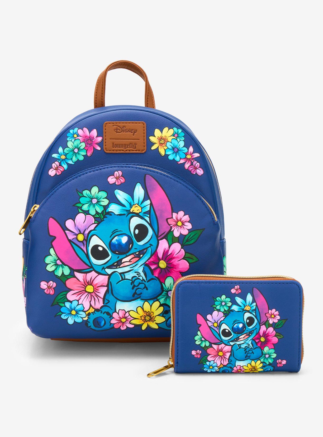 Loungefly Disney Stitch Flowers Mini Backpack, , alternate