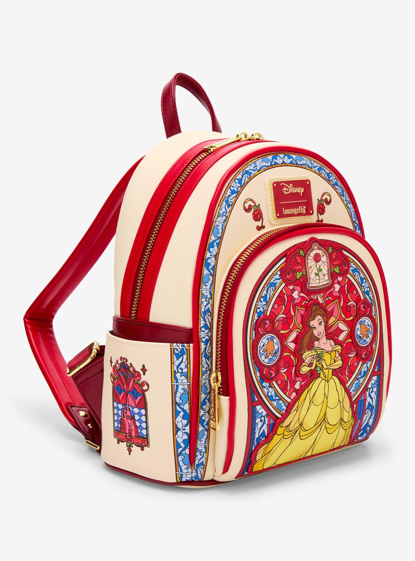 Loungefly Disney Beauty and the Beast Belle Stained Glass Portrait Mini Backpack - BoxLunch Exclusive, , hi-res