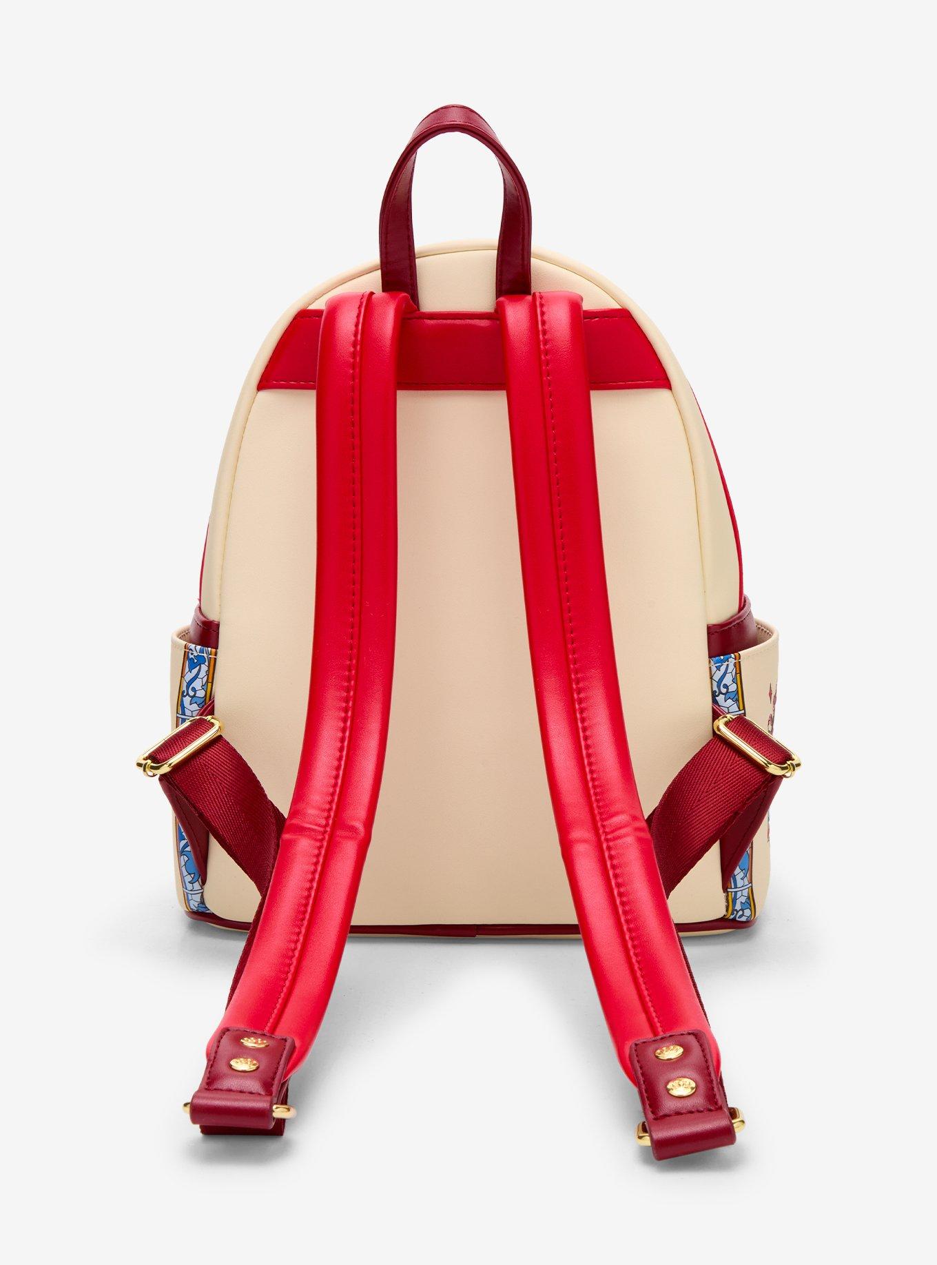 Loungefly Disney Beauty and the Beast Belle Stained Glass Portrait Mini Backpack - BoxLunch Exclusive, , alternate