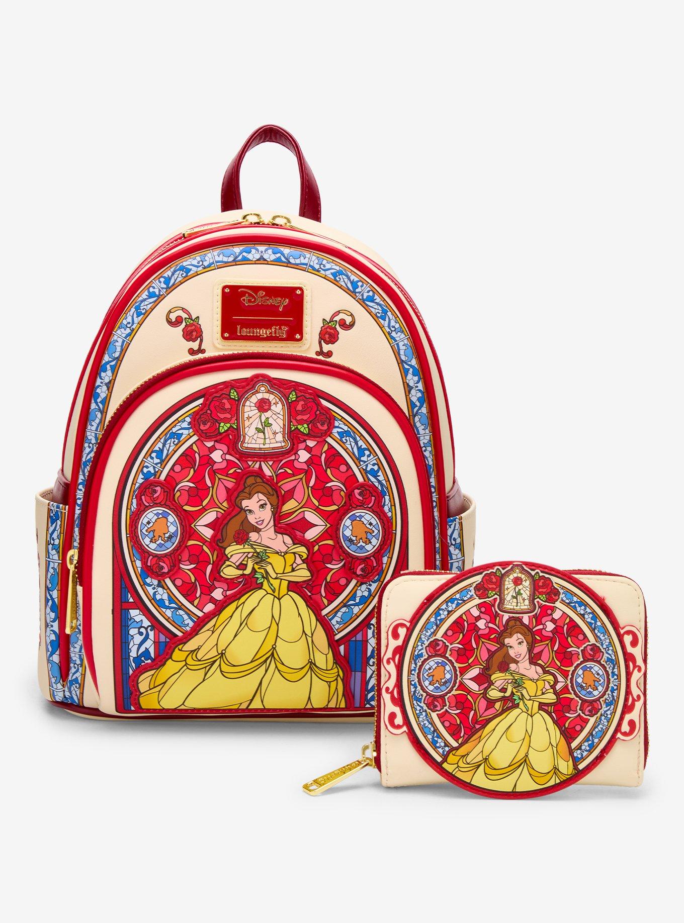 Loungefly Disney Beauty and the Beast Belle Stained Glass Portrait Mini Backpack - BoxLunch Exclusive, , alternate