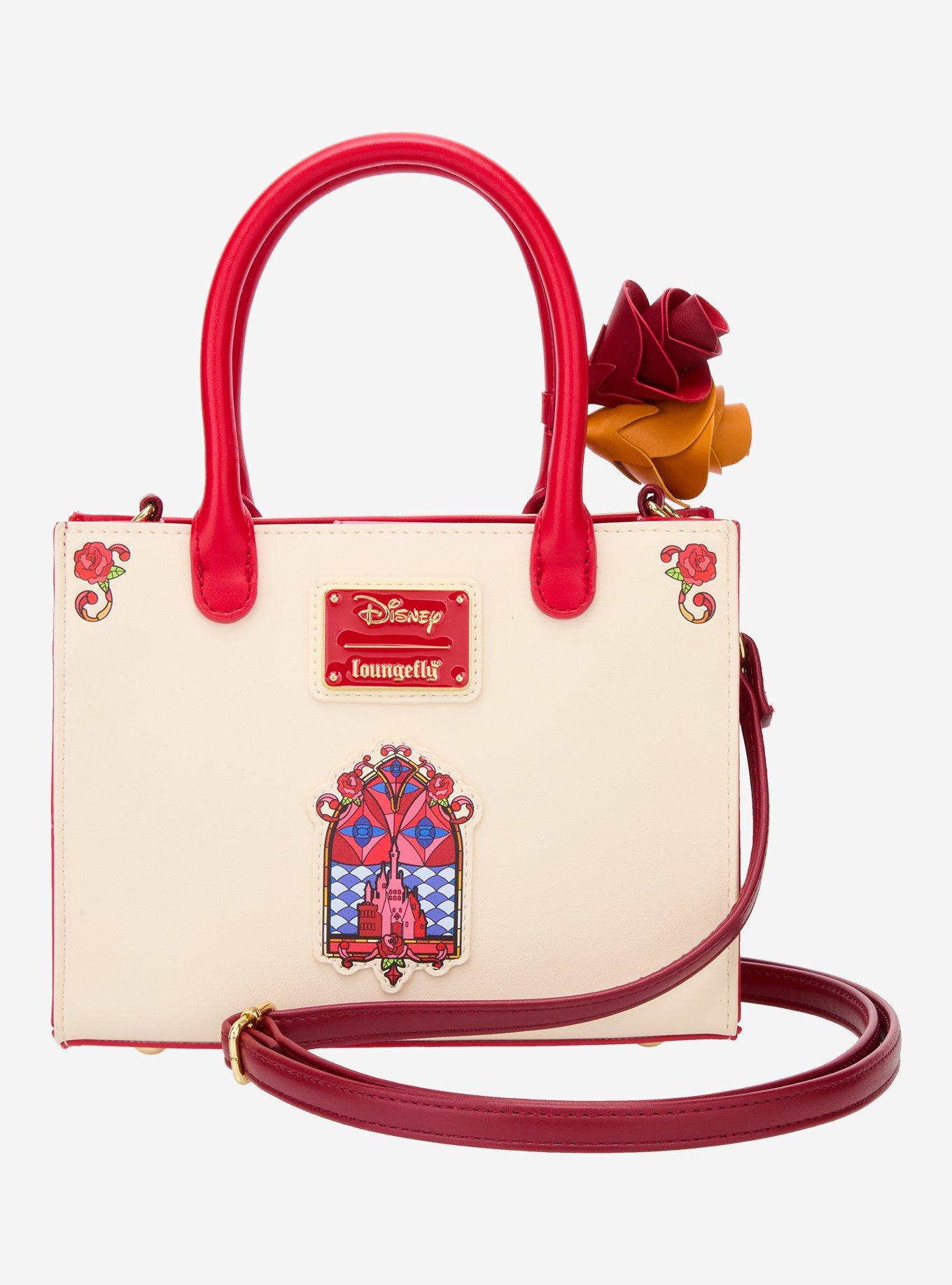 Loungefly Beauty and the Beast Belle Stained Glass Portrait Crossbody Bag- BoxLunch Exclusive, , alternate
