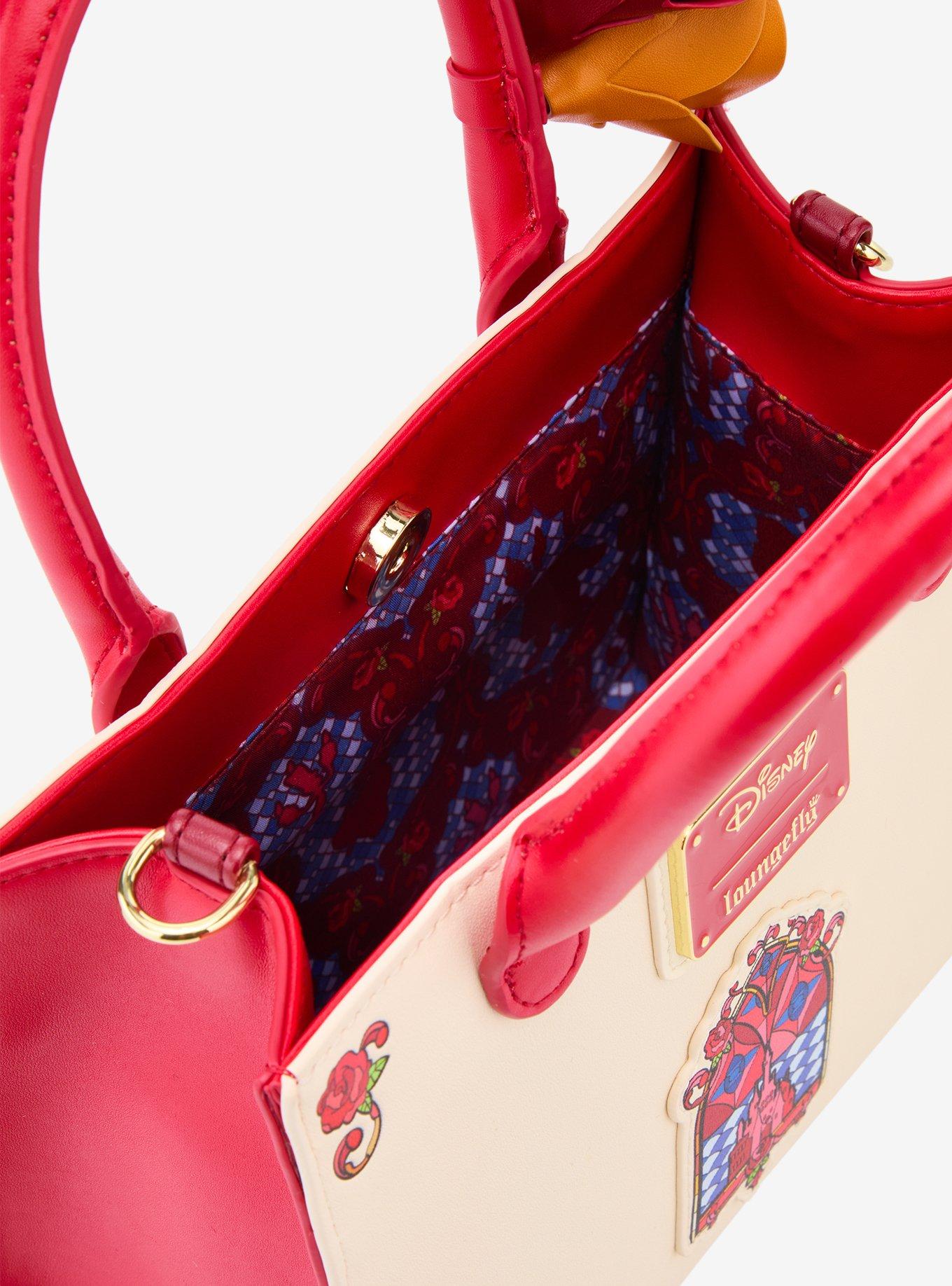 Loungefly Beauty and the Beast Belle Stained Glass Portrait Crossbody Bag- BoxLunch Exclusive, , alternate