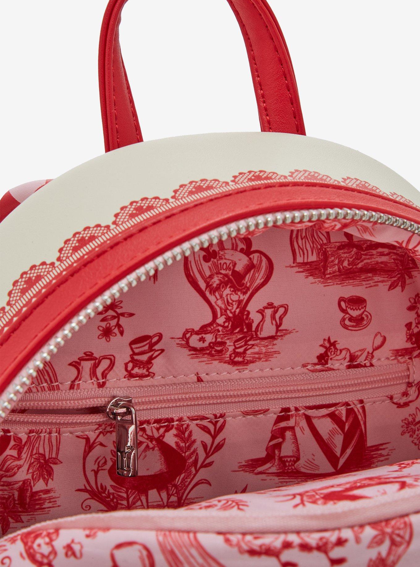 Loungefly Disney Alice in Wonderland Tonal Alice Floral Mini Backpack - BoxLunch Exclusive, , alternate