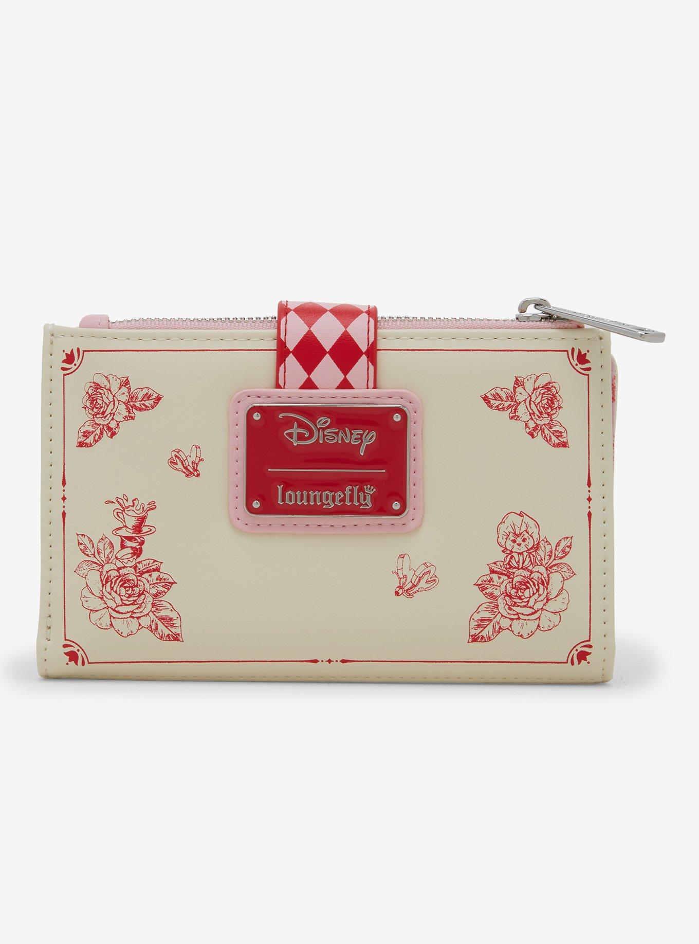Loungefly Disney Alice in Wonderland Tonal Cheshire Cat Floral Wallet - BoxLunch Exclusive, , alternate
