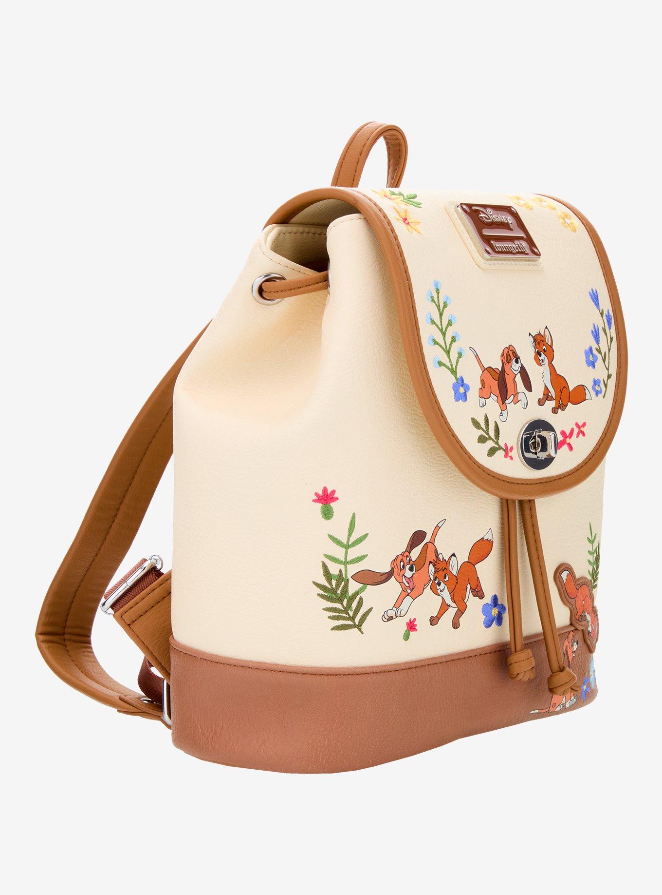 Loungefly Disney The Fox and the Hound Floral Mini Backpack &mdash; BoxLunch Exclusive, , hi-res