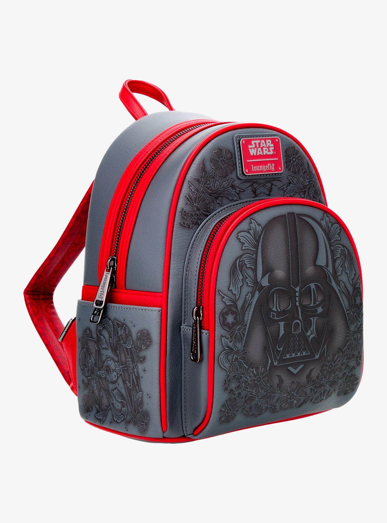 Loungefly Star Wars Darth Vader Embossed Floral Mini Backpack - BoxLunch Exclusive, , hi-res