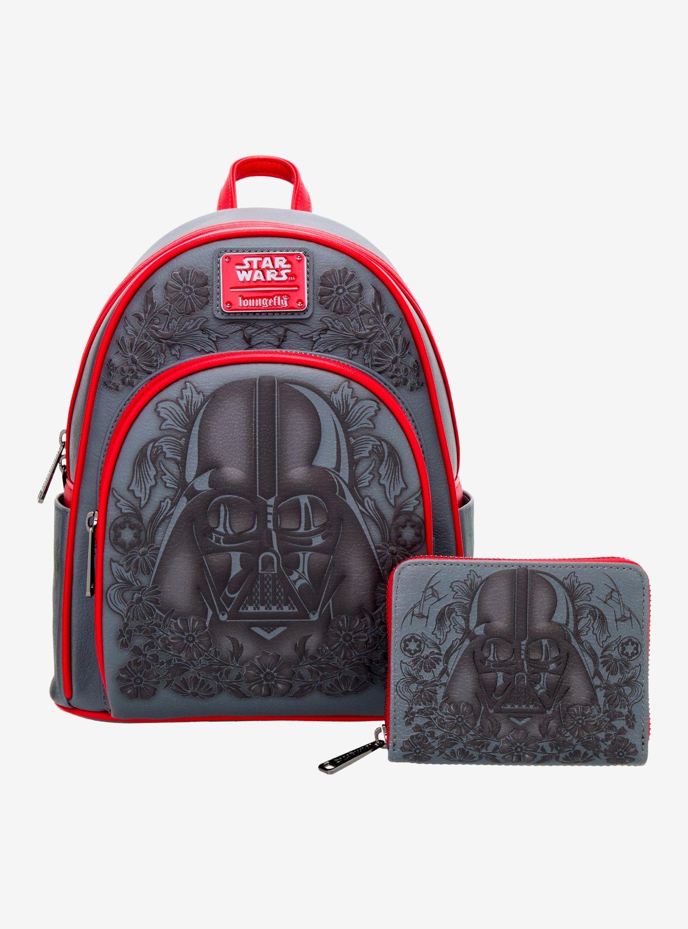 Loungefly Star Wars Darth Vader Embossed Floral Mini Backpack - BoxLunch Exclusive