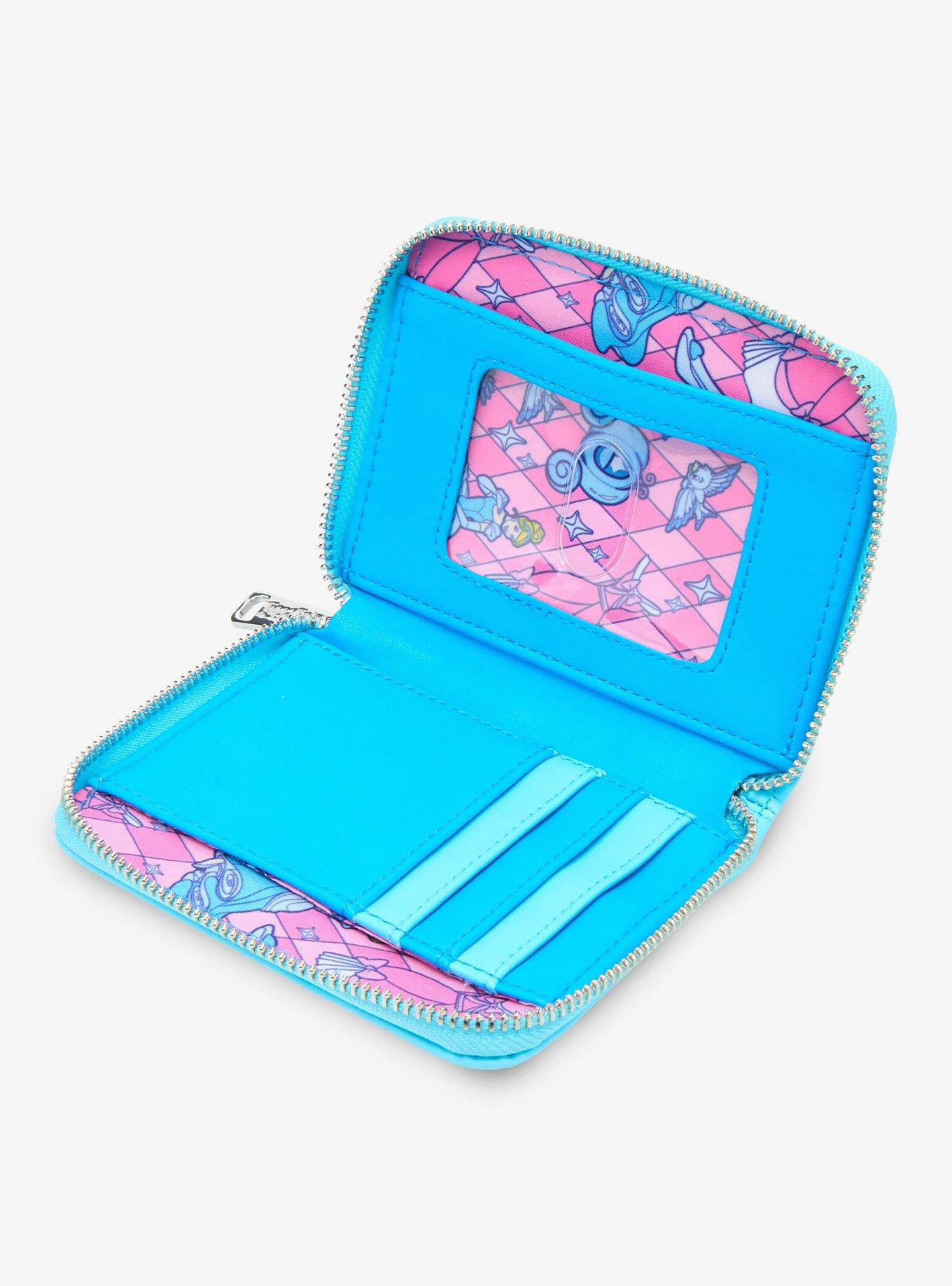 Loungefly Disney Cinderella Stained Glass Portrait Small Zip Wallet - BoxLunch Exclusive, , alternate
