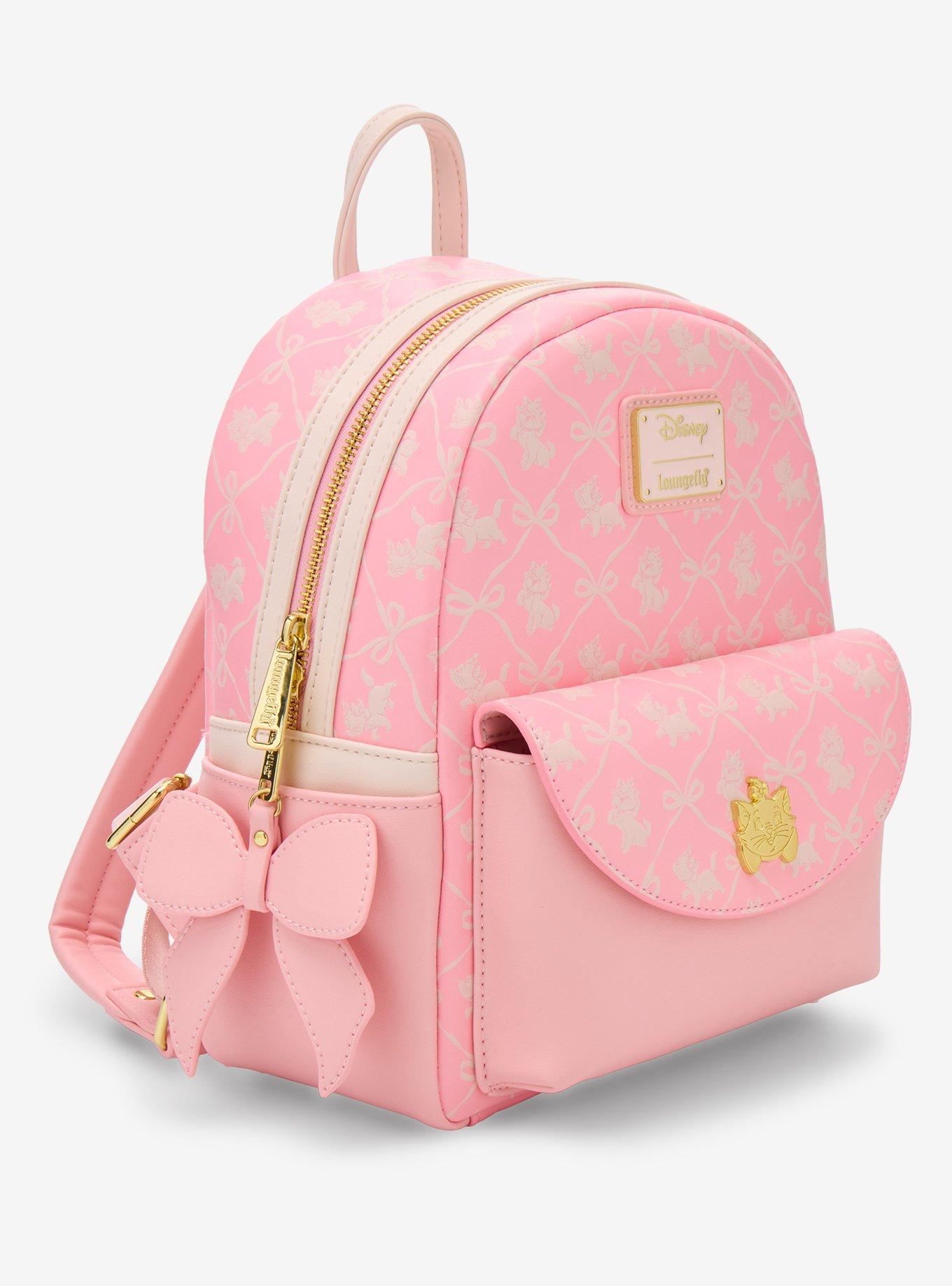 Loungefly Disney The Aristocats Marie Bows Allover Print Mini Backpack - BoxLunch Exclusive, , hi-res