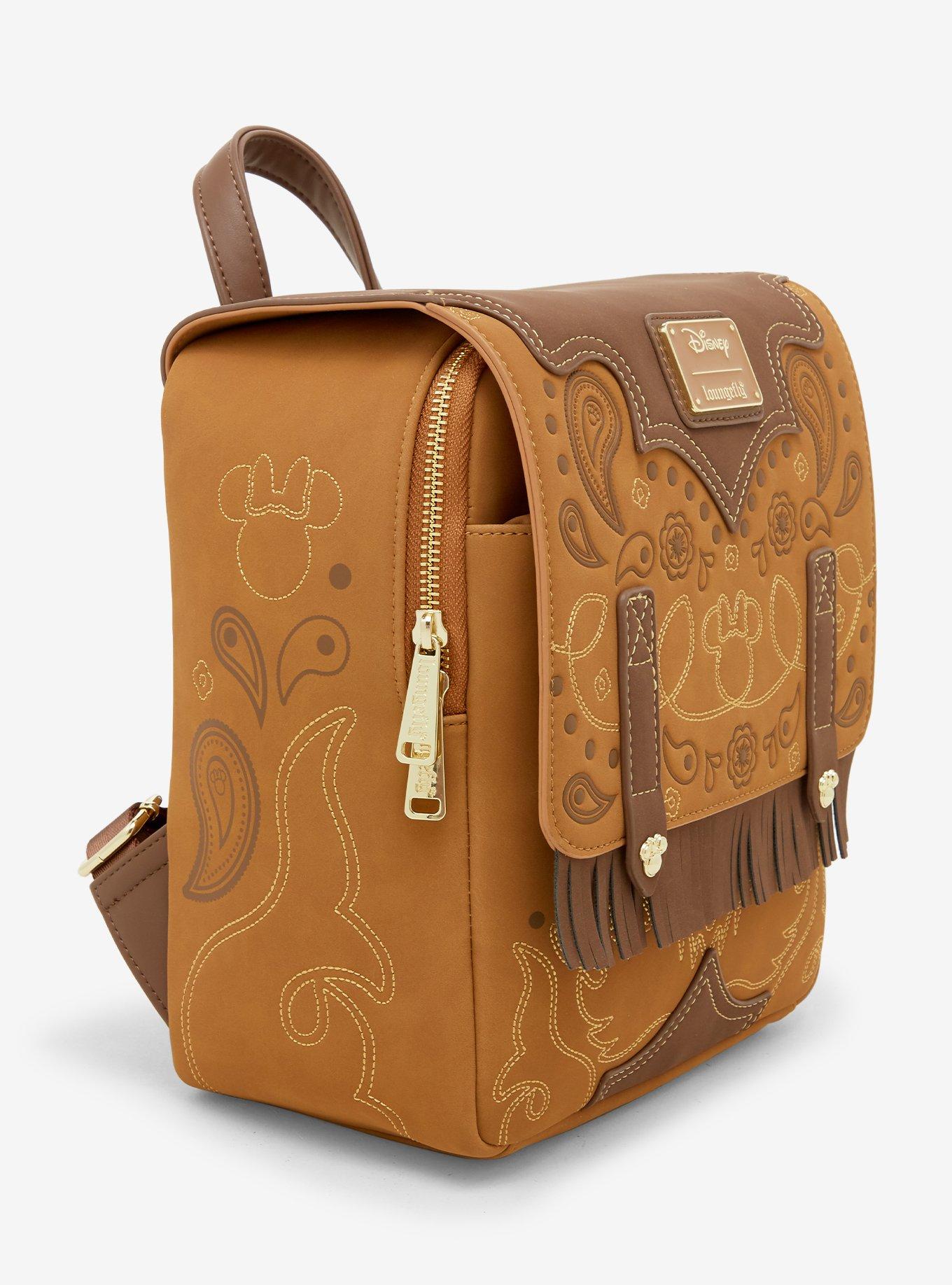 Loungefly Disney Minnie Mouse Western Patterned Mini Backpack - BoxLunch Exclusive, , hi-res