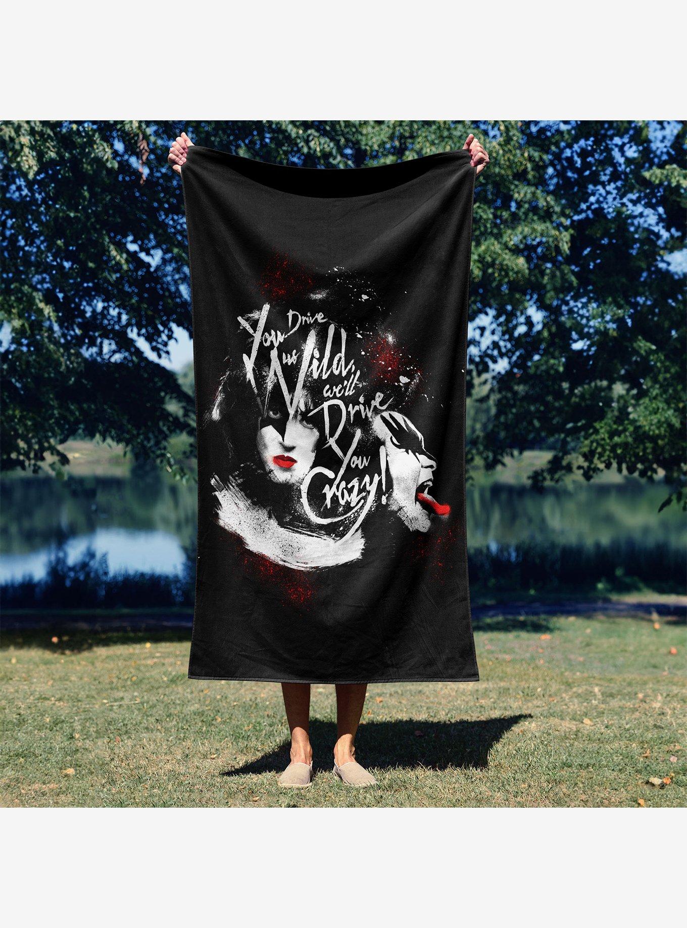 KISS Will Drive You Crazy Beach Towel, , alternate