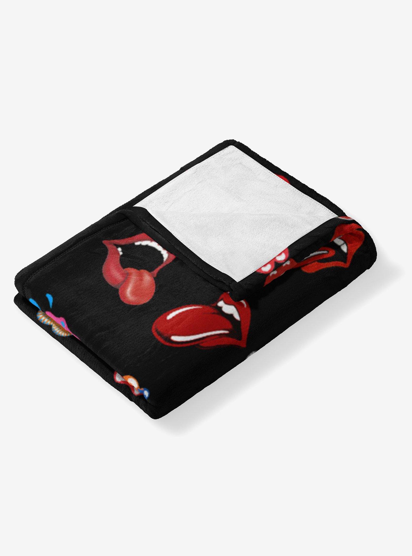The Rolling Stones Tongue History Silk Touch Throw Blanket, , alternate