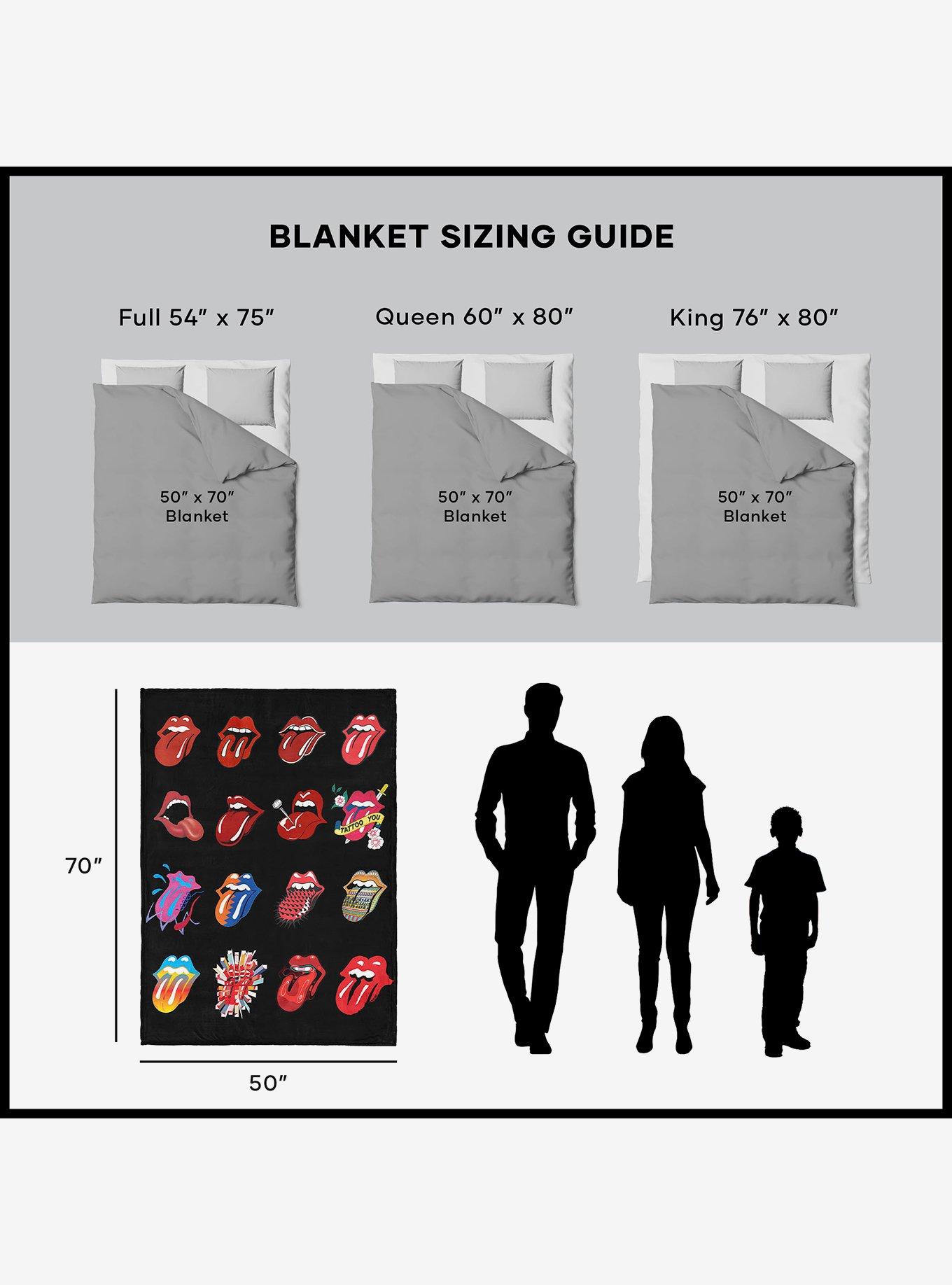 The Rolling Stones Tongue History Silk Touch Throw Blanket, , alternate
