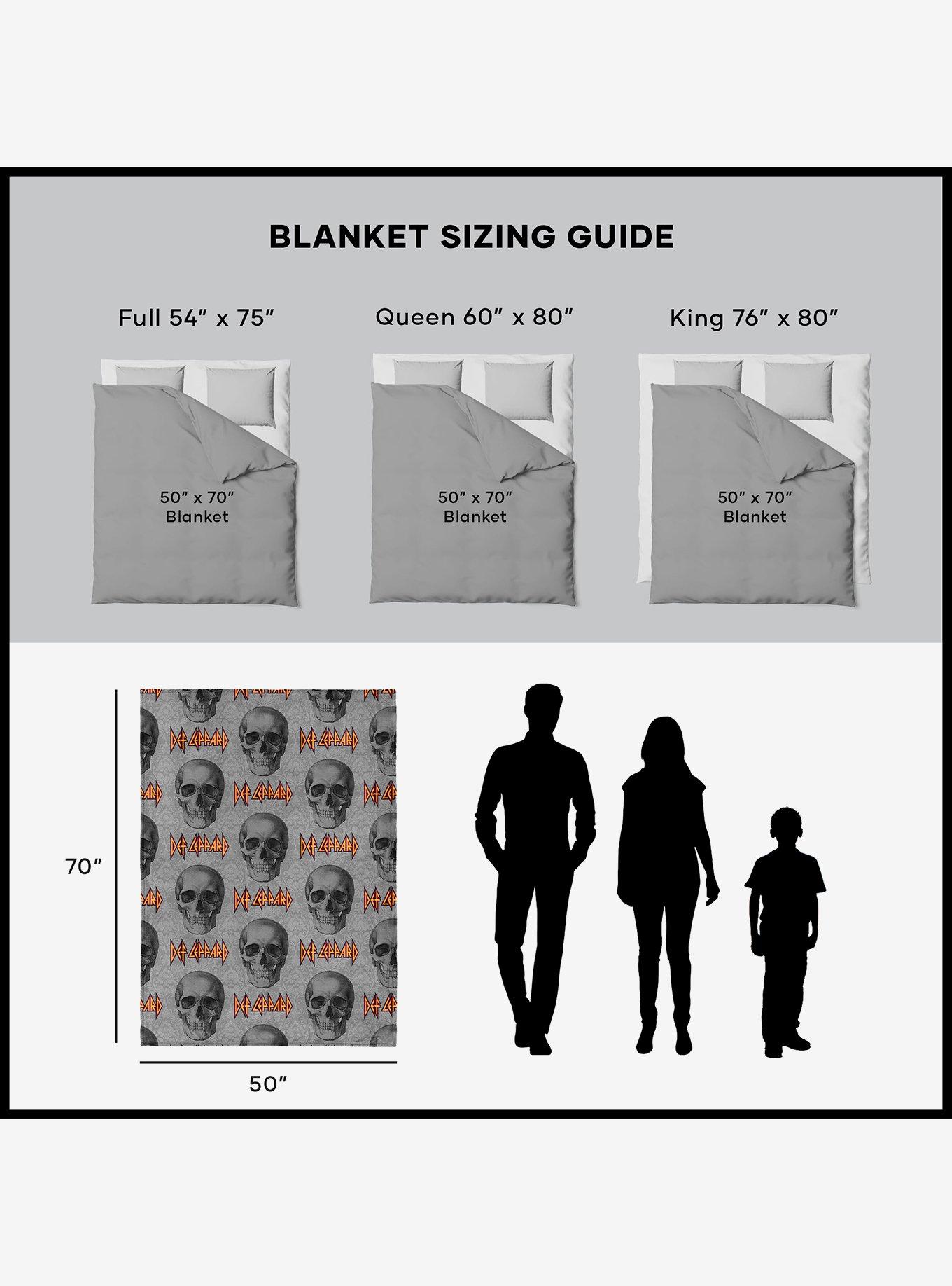 Def Leppard Skull Damask Silk Touch Throw Blanket, , alternate
