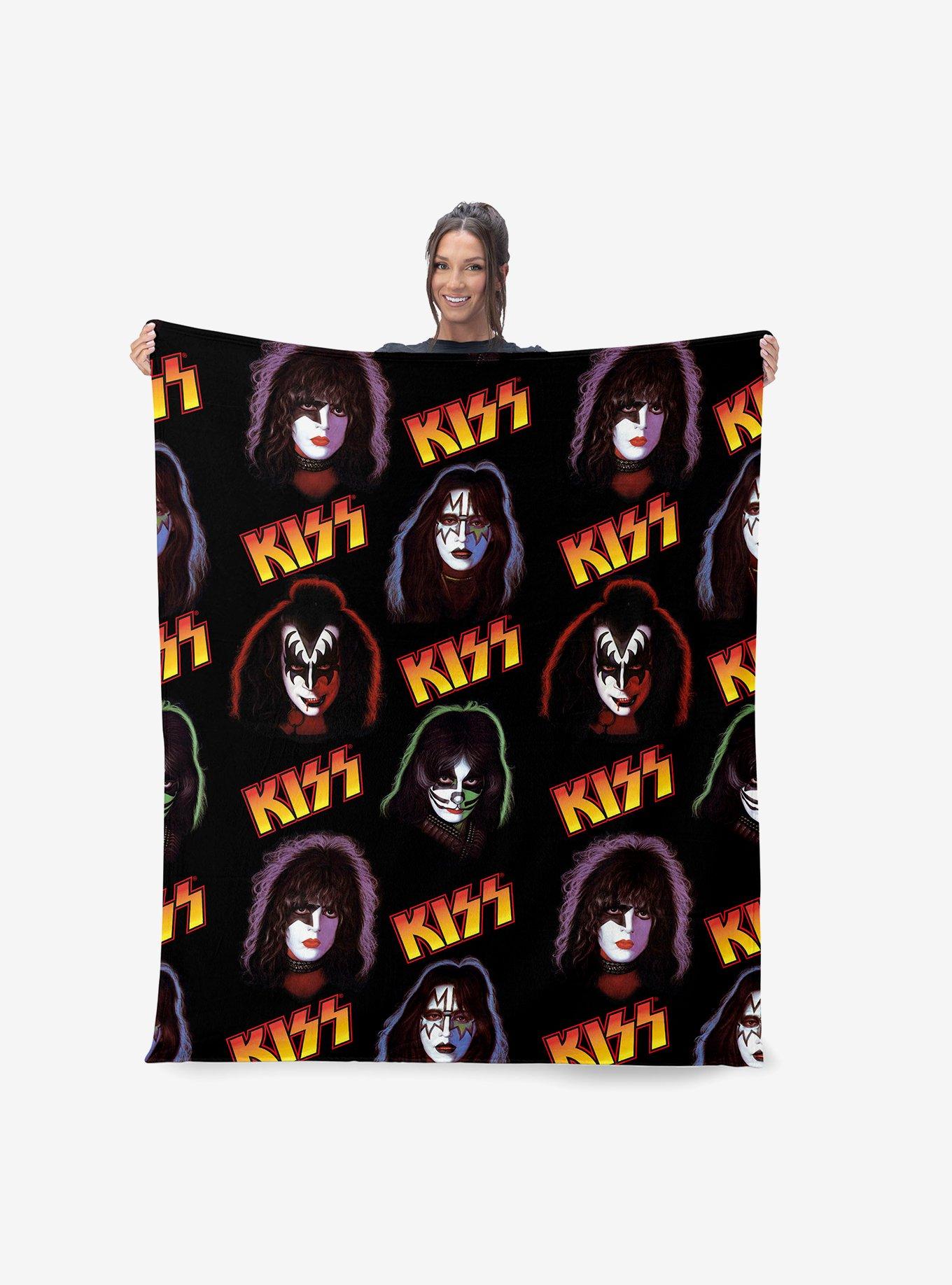 KISS Portraits Silk Touch Throw Blanket, , hi-res
