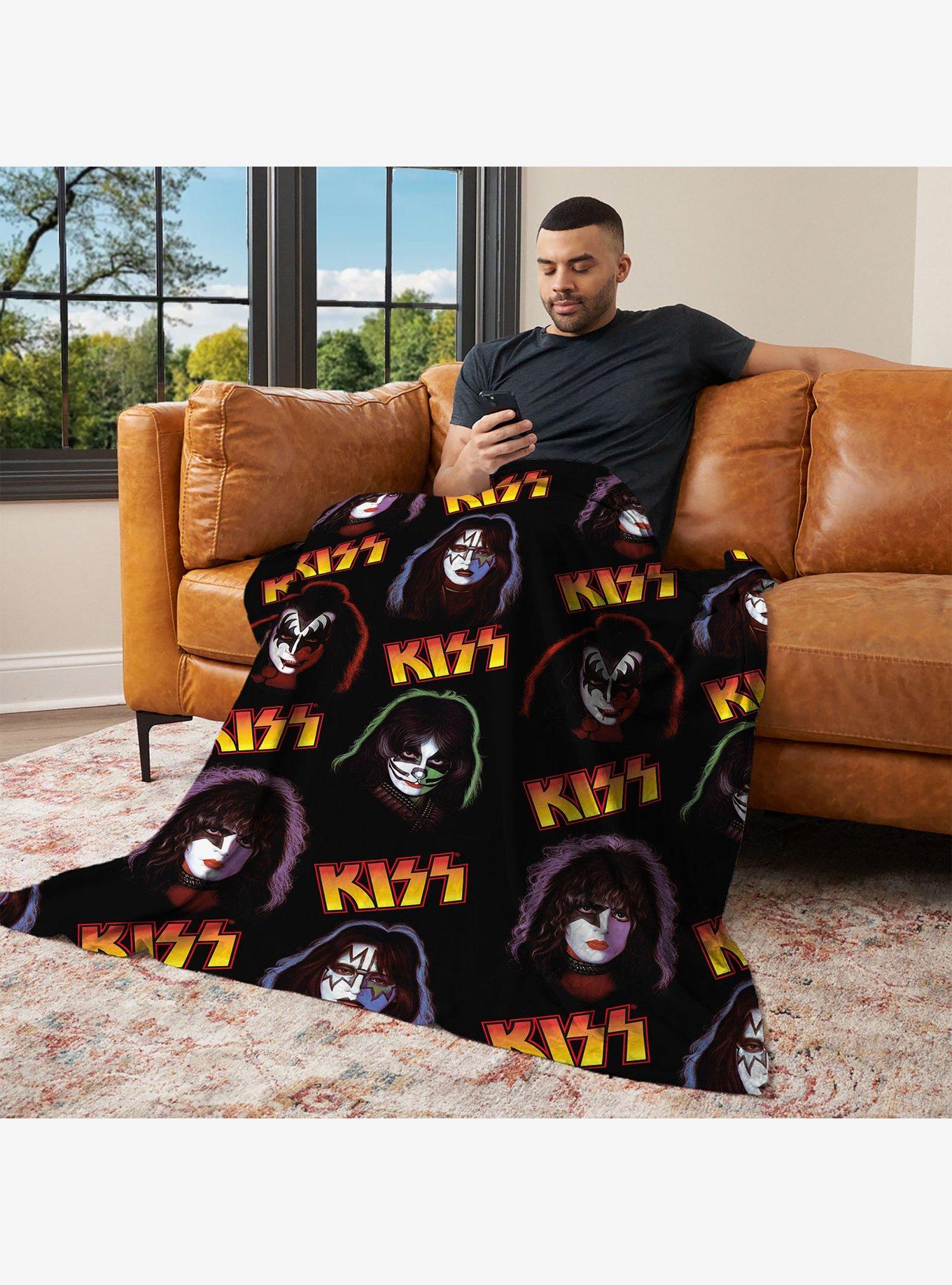 KISS Portraits Silk Touch Throw Blanket, , alternate