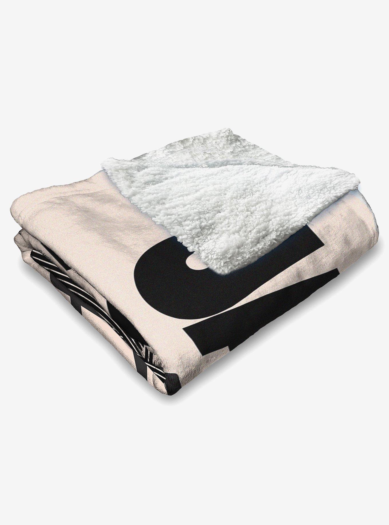 Jaws Duotone Poster Silk Touch Sherpa Throw Blanket, , alternate