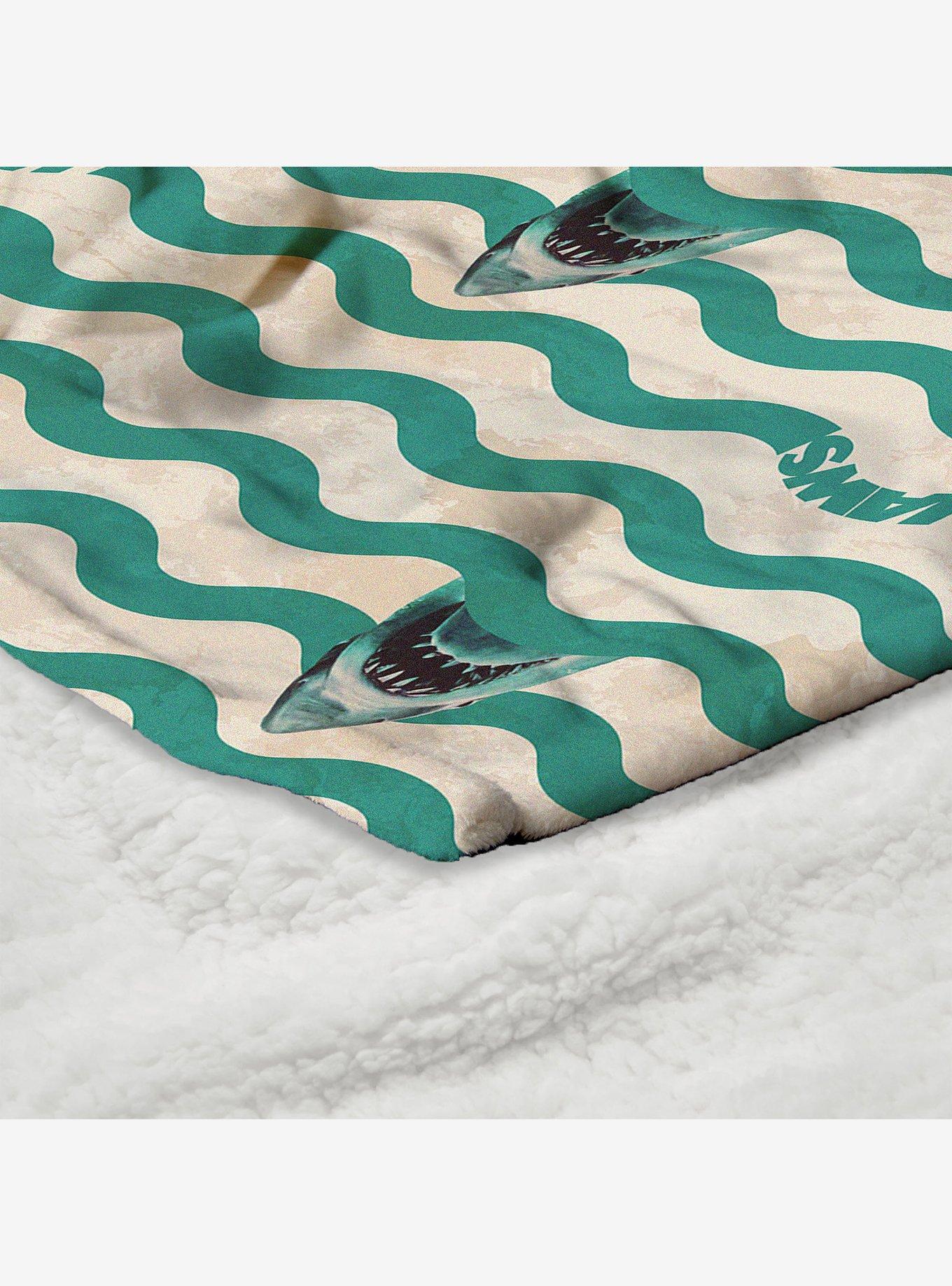 Jaws Psychedelic Sea Silk Touch Sherpa Throw Blanket, , alternate