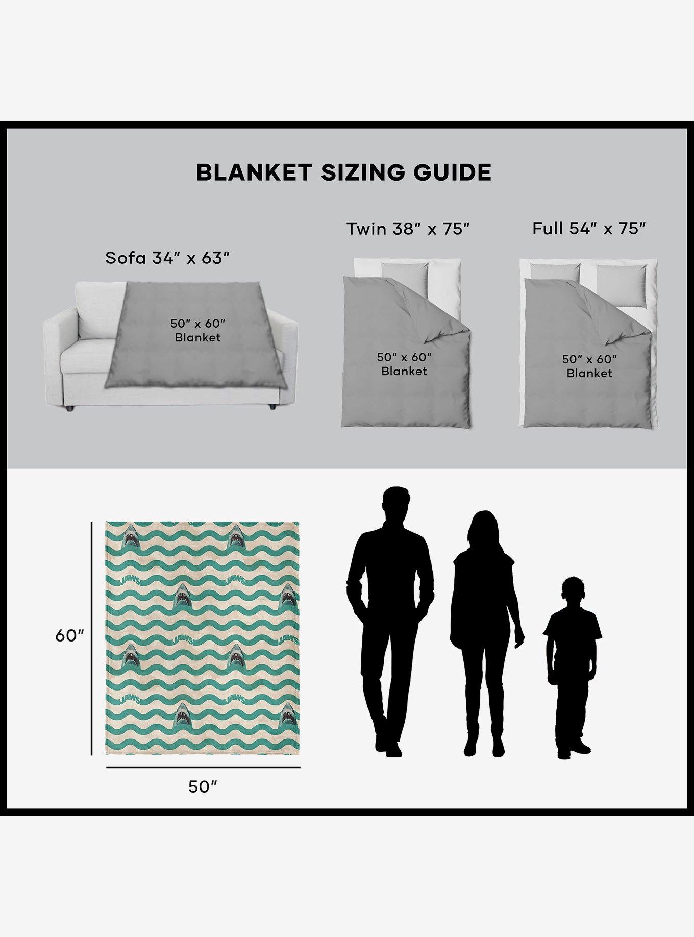 Jaws Psychedelic Sea Silk Touch Sherpa Throw Blanket, , alternate