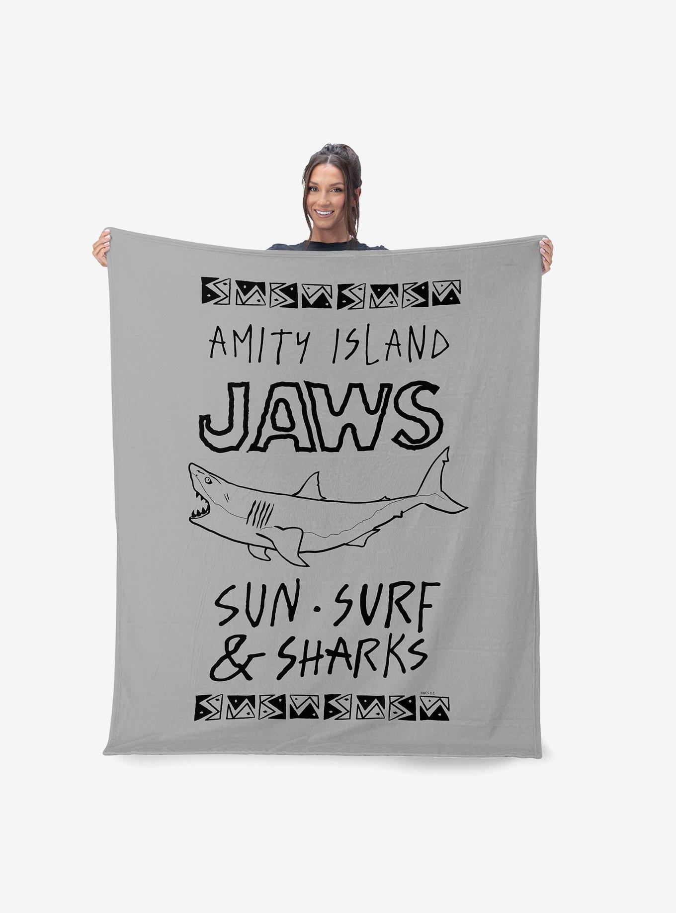 Jaws Amity Island Silk Touch Sherpa Throw Blanket, , hi-res