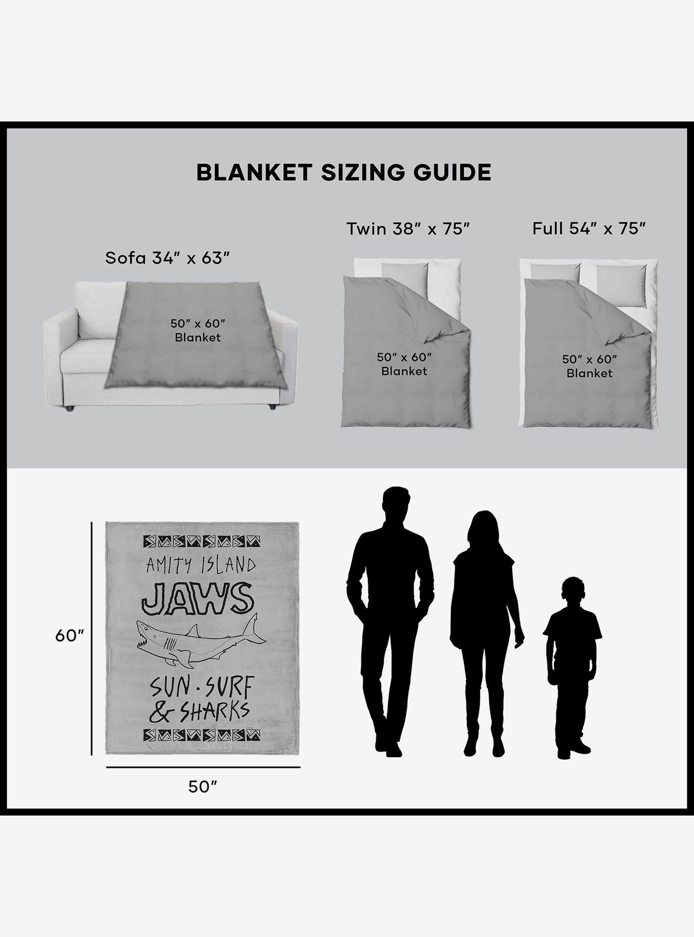 Jaws Amity Island Silk Touch Sherpa Throw Blanket, , alternate